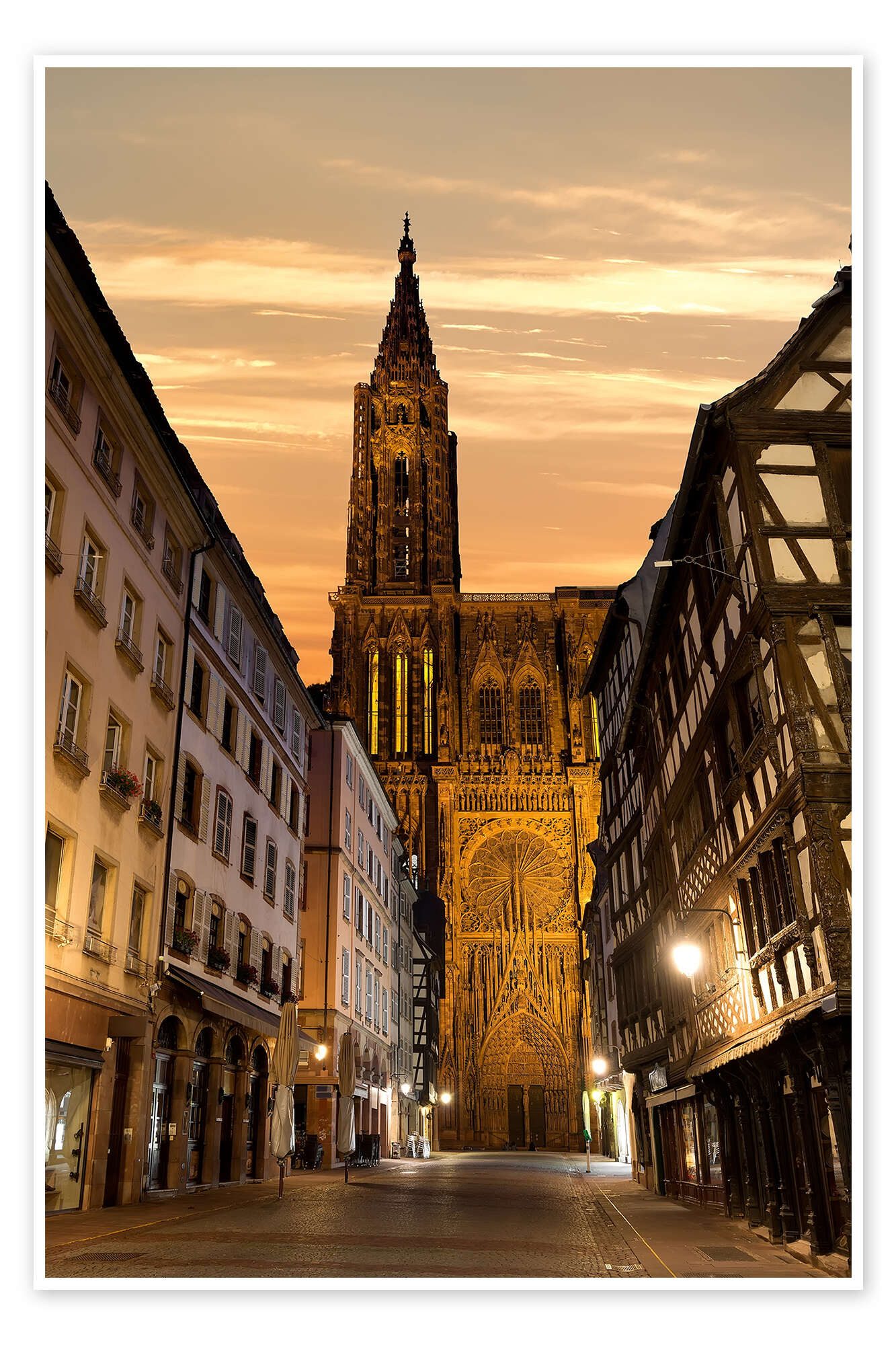 Posterlounge Poster Editors Choice, Kathedrale Notre-Dame de Strasbourg, Fotografie