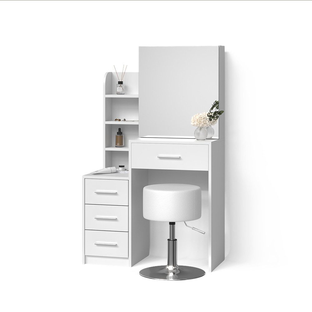 Livinity® Schminktisch Loreta, Weiß, 80 cm günstig online kaufen