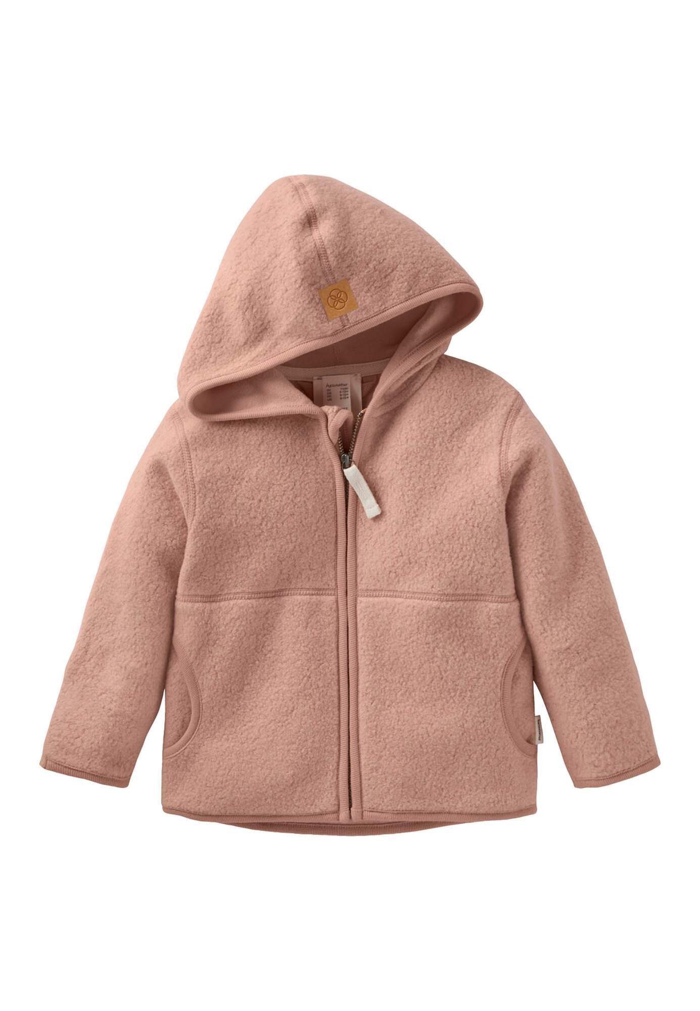 Hessnatur Fleecejacke aus reiner Bio-Baumwolle (1-St)