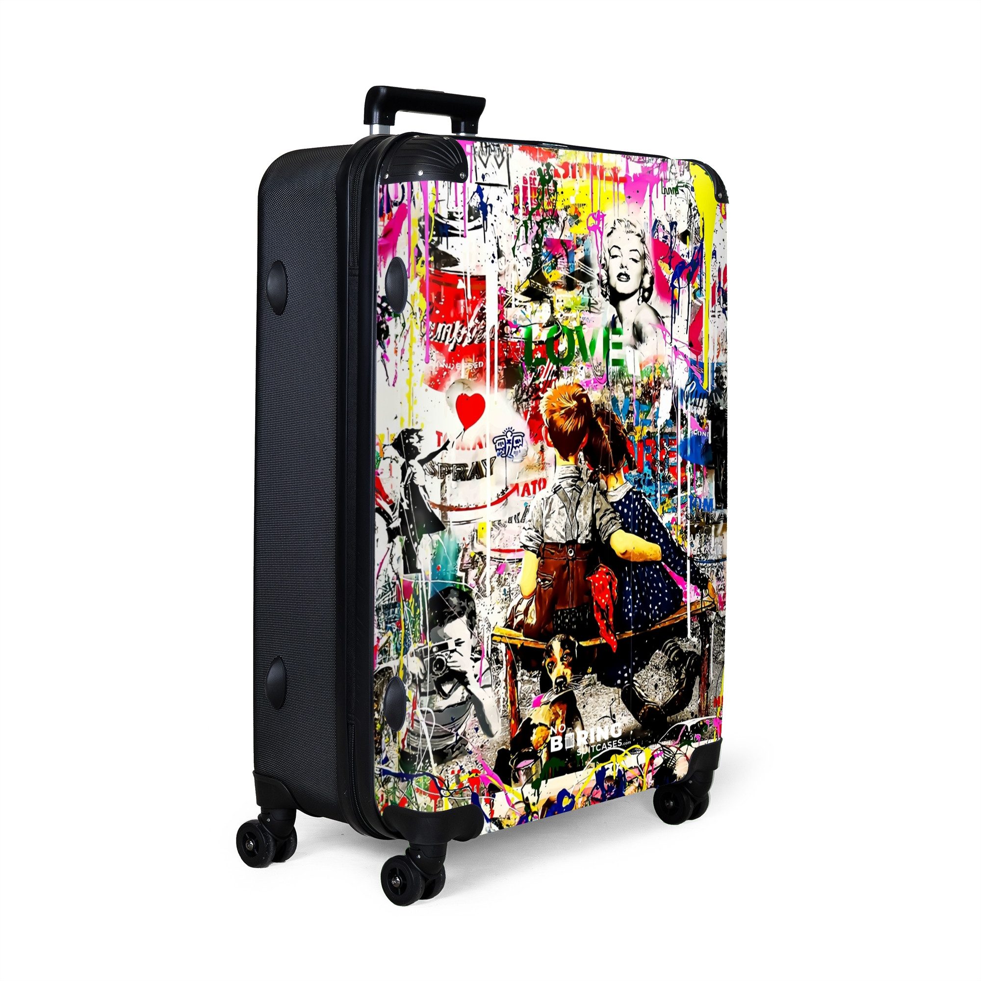 NoBoringSuitcases.com© Hartschalen-Trolley Bekannte Kunstwerke als bunte Gr günstig online kaufen