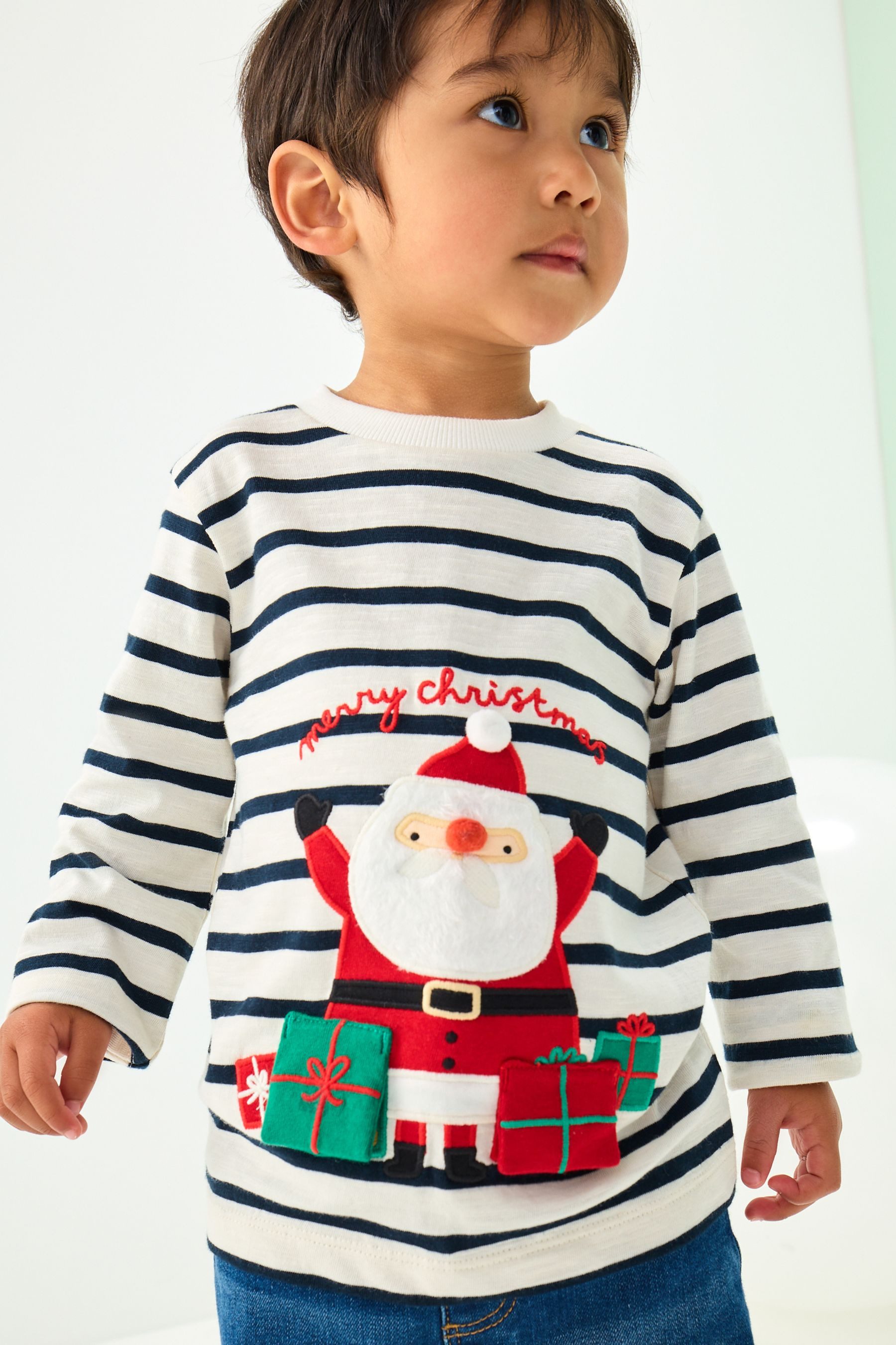 Langarmshirt Weihnachtliches, langärmeliges T-Shirt