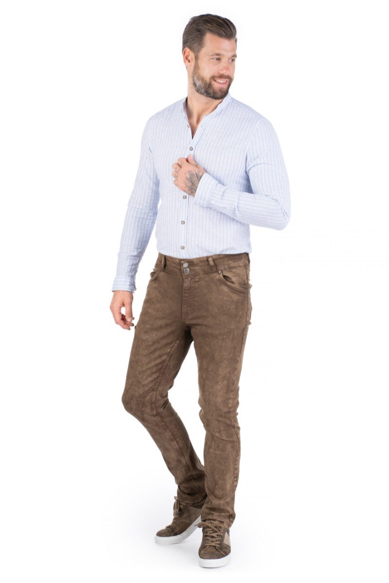 Hangowear Trachtenjeans Trachtenjeans Herren - HECTOR LANG - schlamm