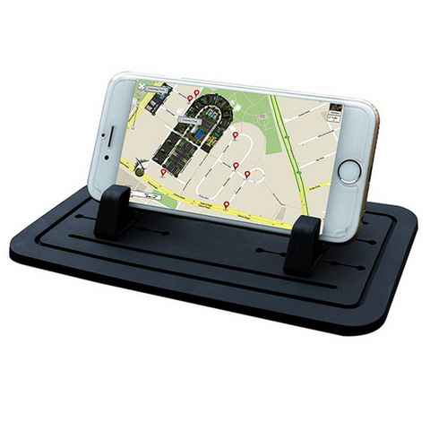 L & P Car Design Auto Antirutschmatte Haftpad Ablage iPhone Samsung Handy-Halterung, (1 Stück, 3-tlg., kompatibel mit vielen Smartphones)