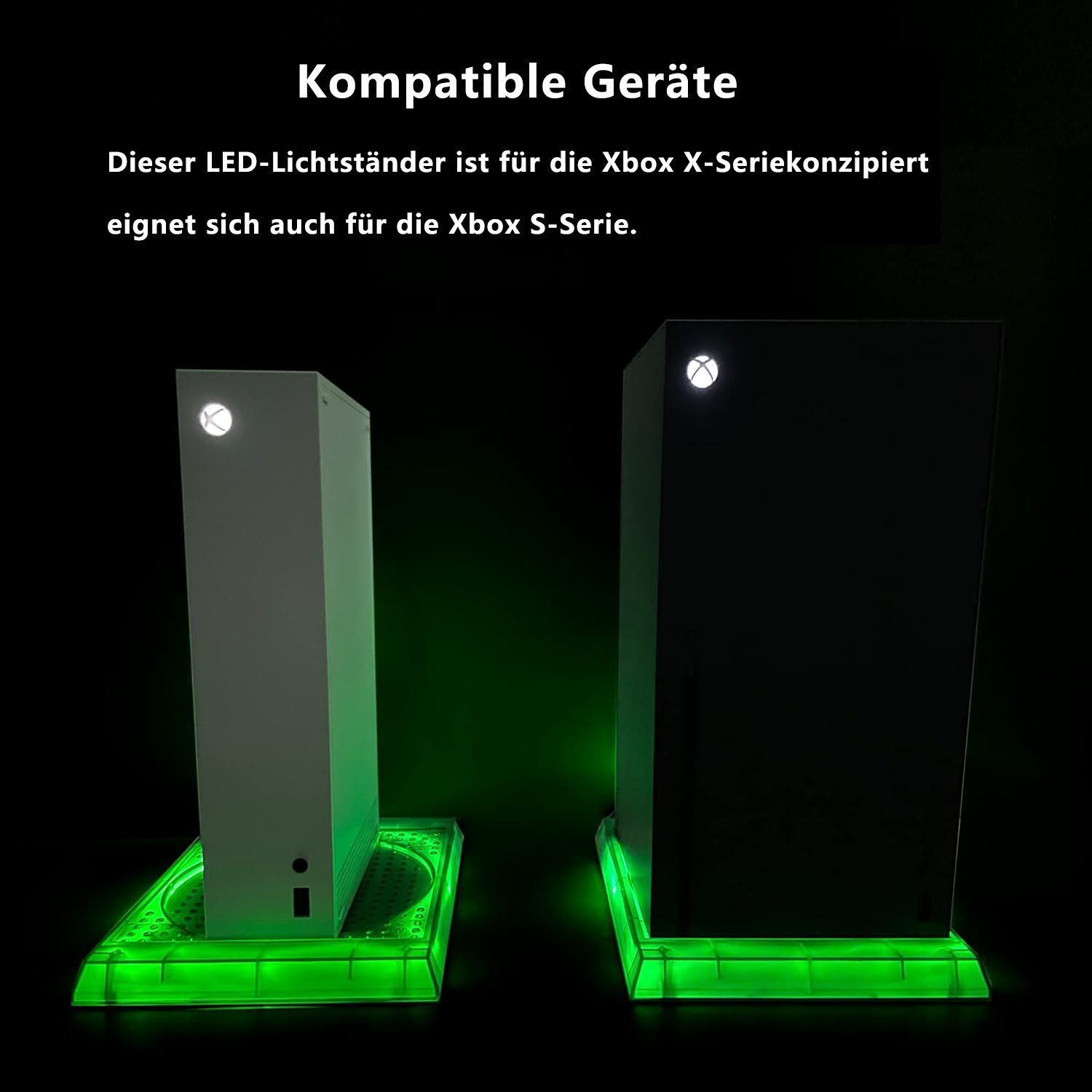 Tadow XBOX-Konsole Kühlung Dock,RGB,LED-Lichtleiste,für X/S PlayStation Xbox Serie 5-Controller