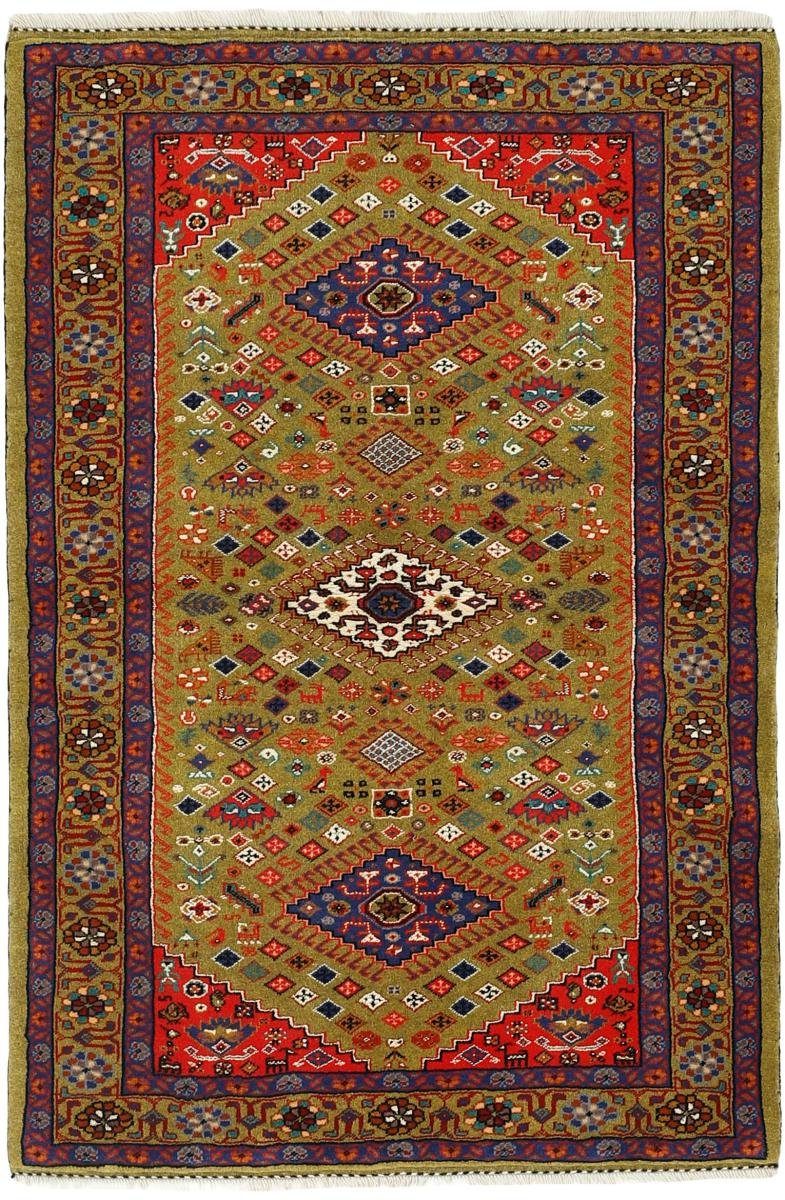 Orientteppich Turkaman 102x154 Handgeknüpfter Orientteppich / Perserteppich, Nain Trading, rechteckig, Höhe: 6 mm