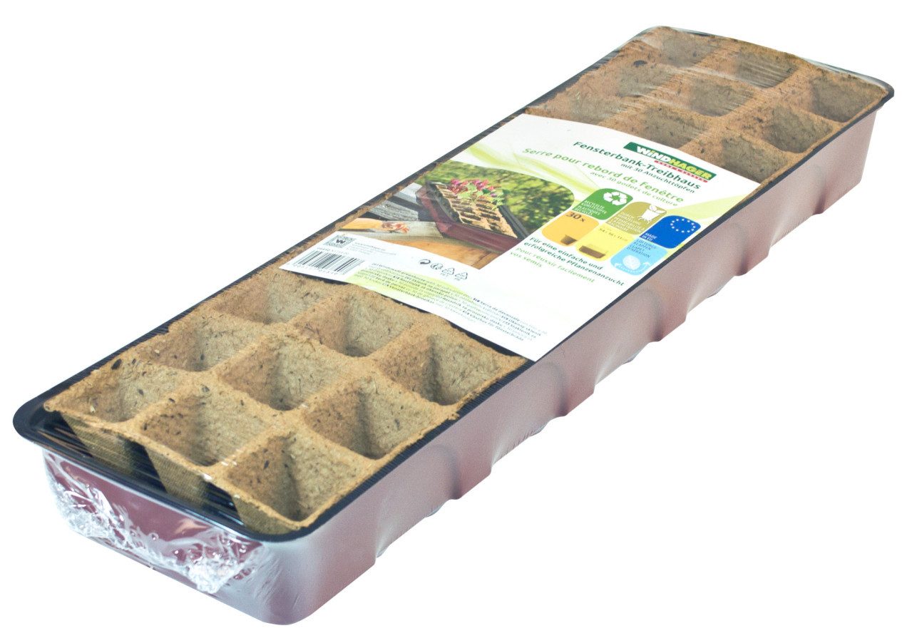 Windhager Anzuchttopf Windhager Anzucht-Gewächshaus 54,5 x 16,5 x 11 cm