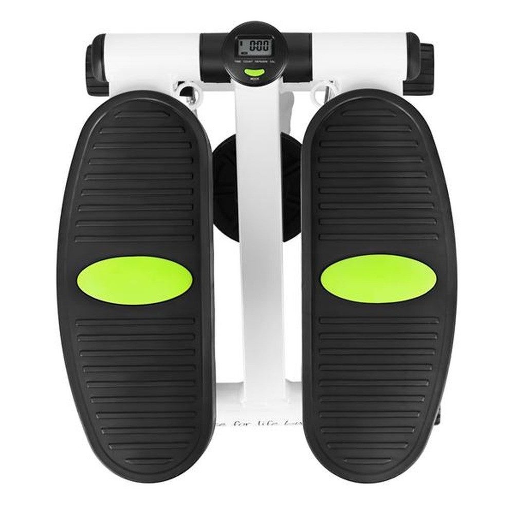 HMS Mini-Stepper Heimtrainer Stepper Fitnessgerät (Spar-Set, mit Expandern), Effektiver Stepper mit Auf- und Abbewegung für gezieltes Training