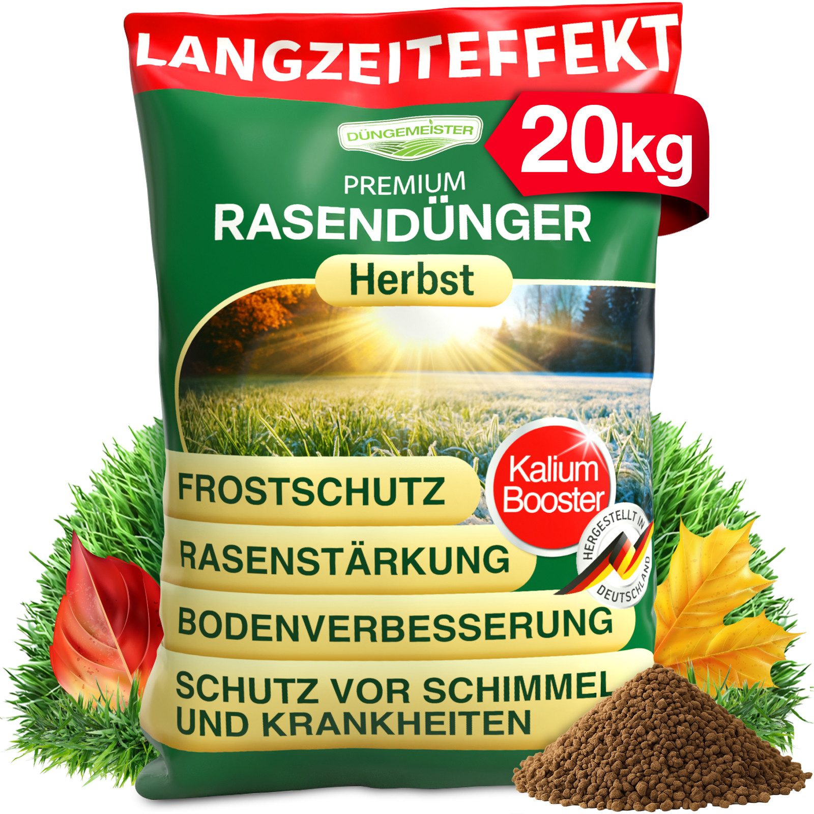 DÜNGEMEISTER Rasendünger Herbstdünger Herbst, 20 kg, Widerstandsfähigkeit g günstig online kaufen