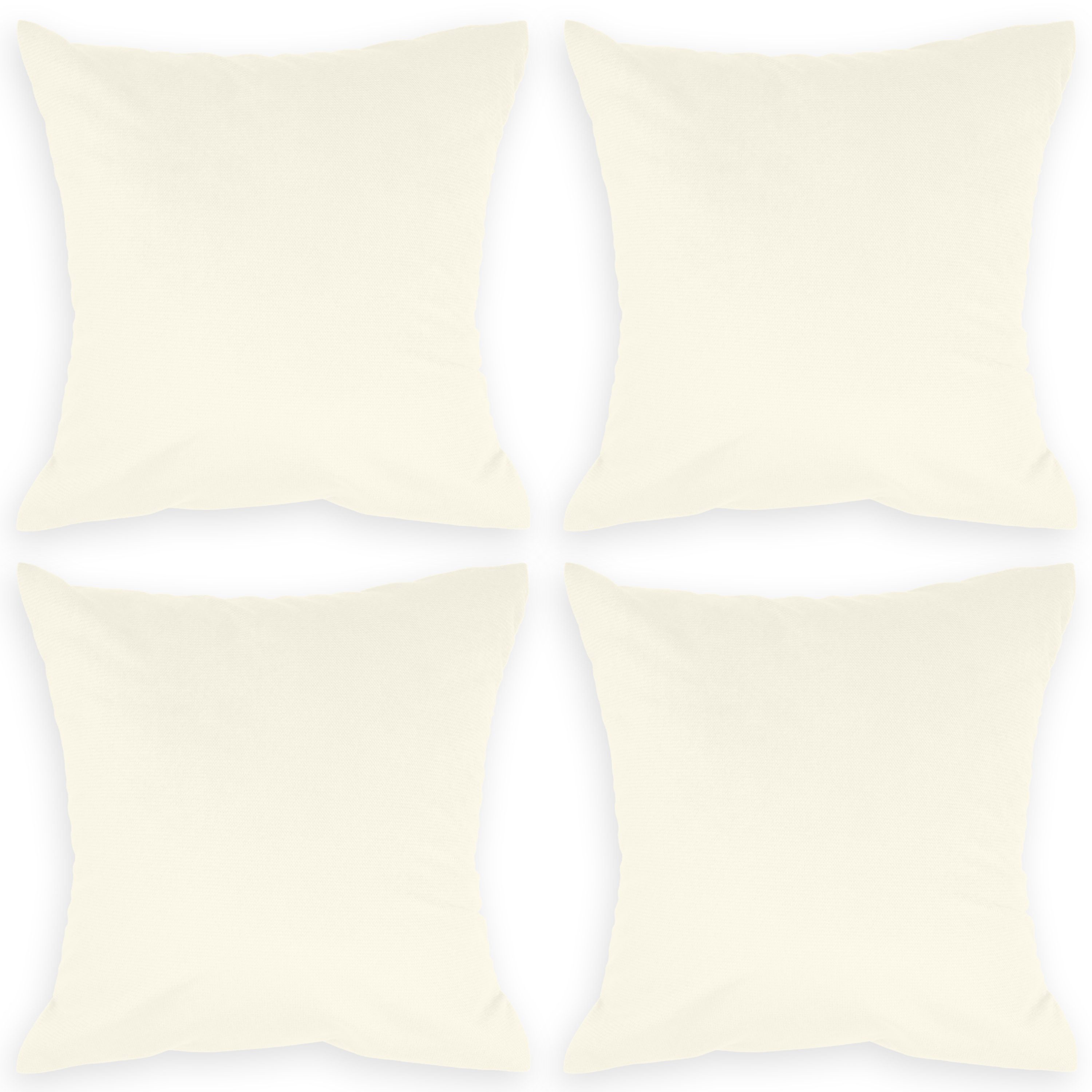 Amilian Kissenbezüge - 4er Set Kissenbezug - Zierkissenbezüge - Kissenhüllen, (4 Stück), 40x40 cm, Kissenhülle für Kissen, Zierkissen, Sofakissen, Dekokissen