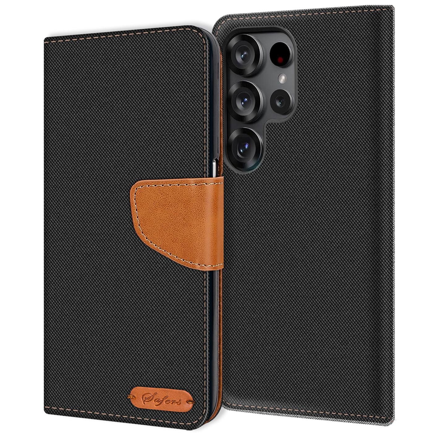 CoolGadget Handyhülle Denim Schutzhülle Flip Case für Samsung Galaxy S26 Ultra 6,9 Zoll, Book Cover Handy Tasche Jeans Hülle für Samsung S26 Ultra Klapphülle