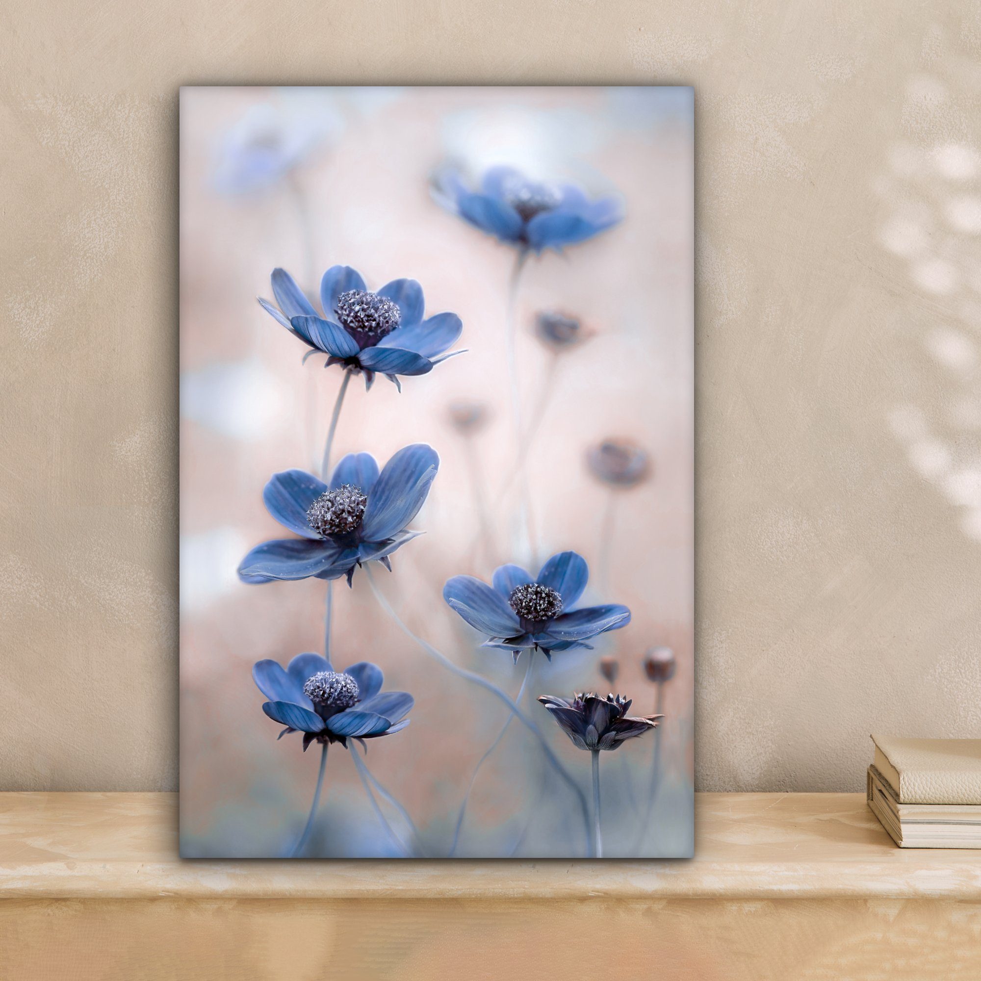 OneMillionCanvasses® Leinwandbild Kosmos - Blumen - Natur - Blau, Fotodruck günstig online kaufen