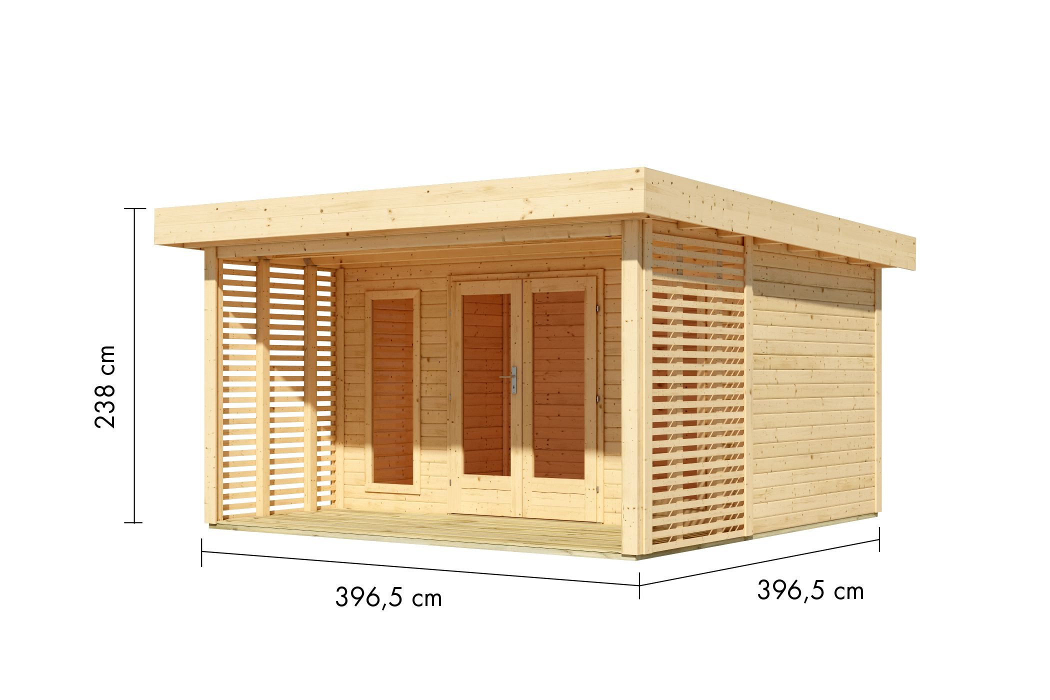 Karibu Gartenhaus Gartenhaus mit Gründa...