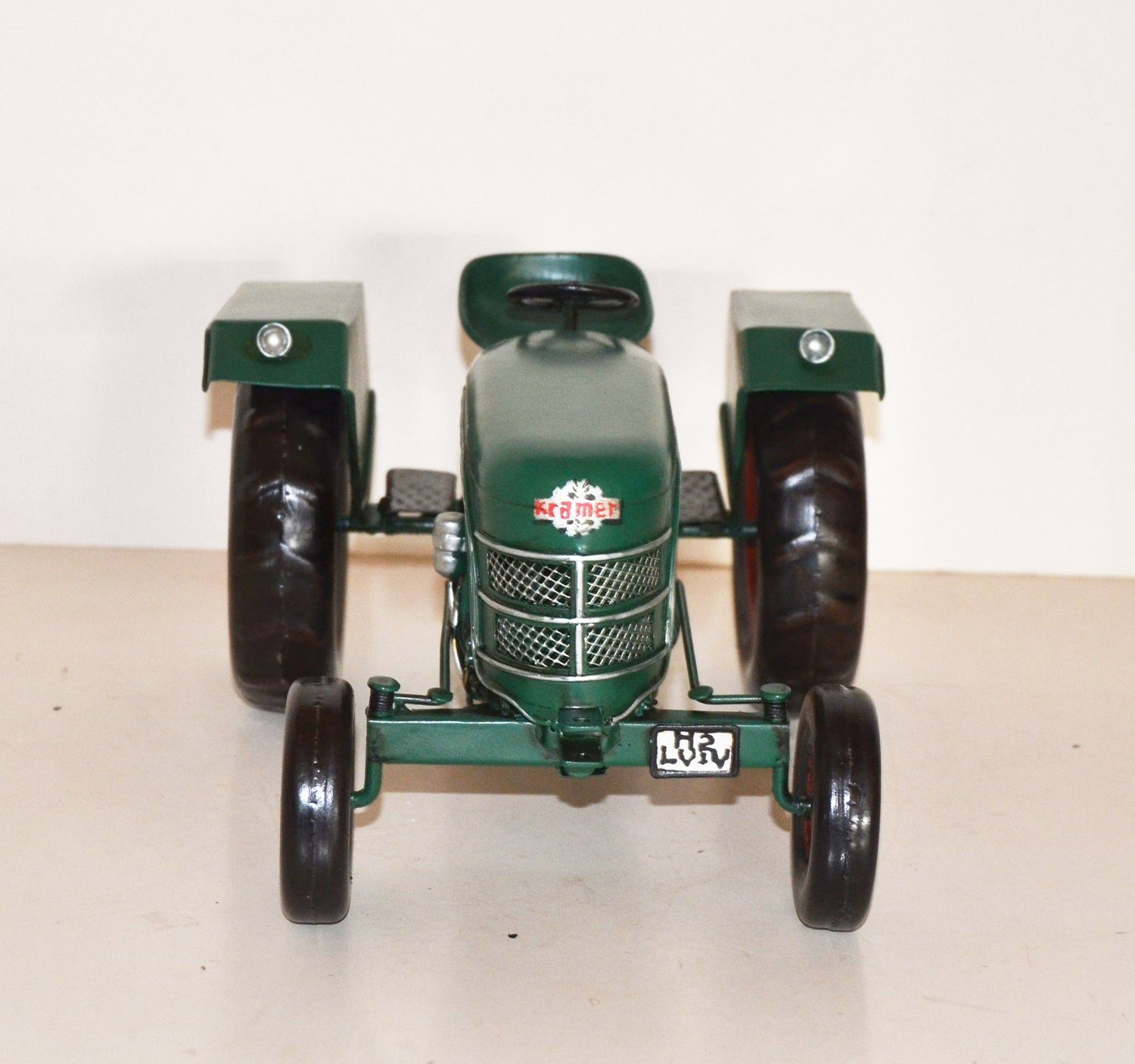 JS GartenDeko Modelltraktor Blechtraktor Oldtimer Marke Kramer KL 220 Traktor L 25 cm