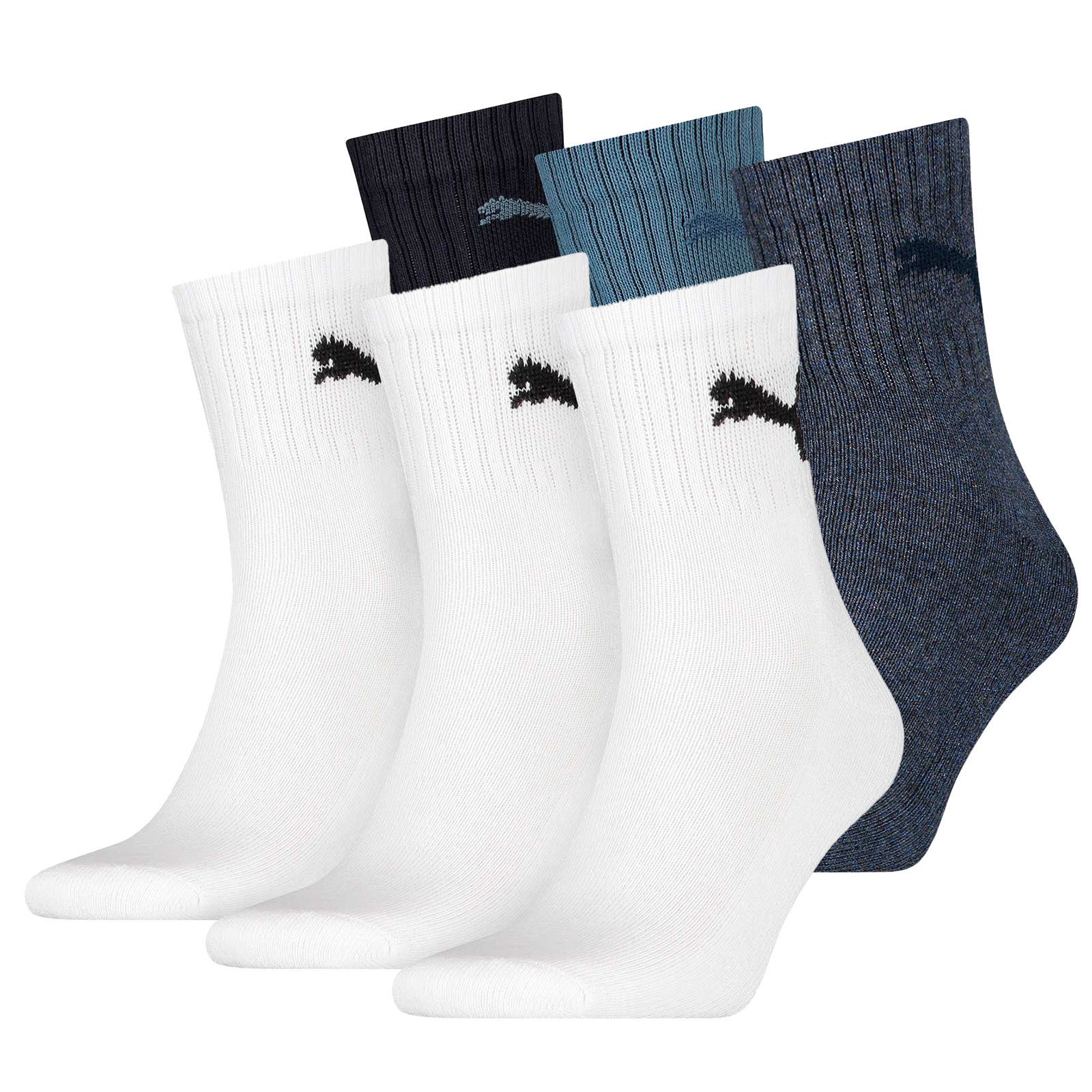 PUMA Kurzsocken Unisex Sportsocken, 6 Paar - Short Crew Socks