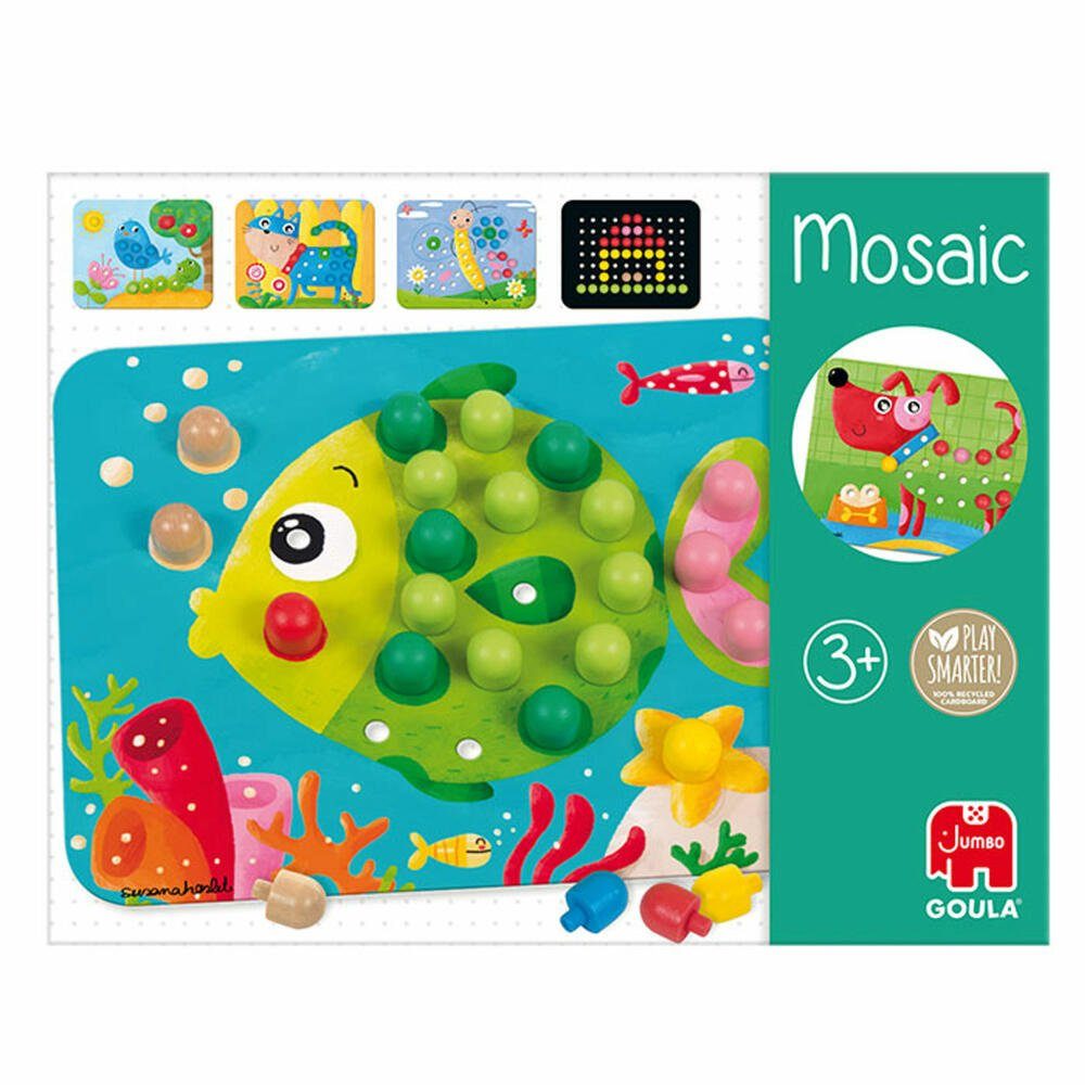 Mosaik, Goula Steckspielzeug (66-tlg)
