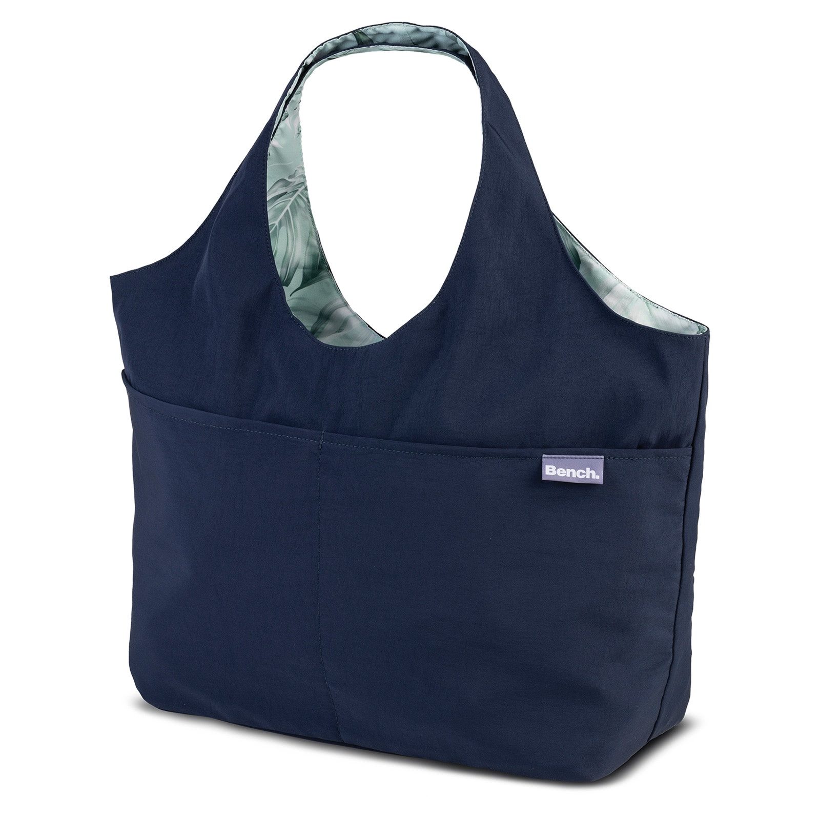 Bench. Shopper Bench Shopper Nylon washed blau (Shopper), Damen Shopper Nylon, washed, blau ca. 60cm x ca. 16cm