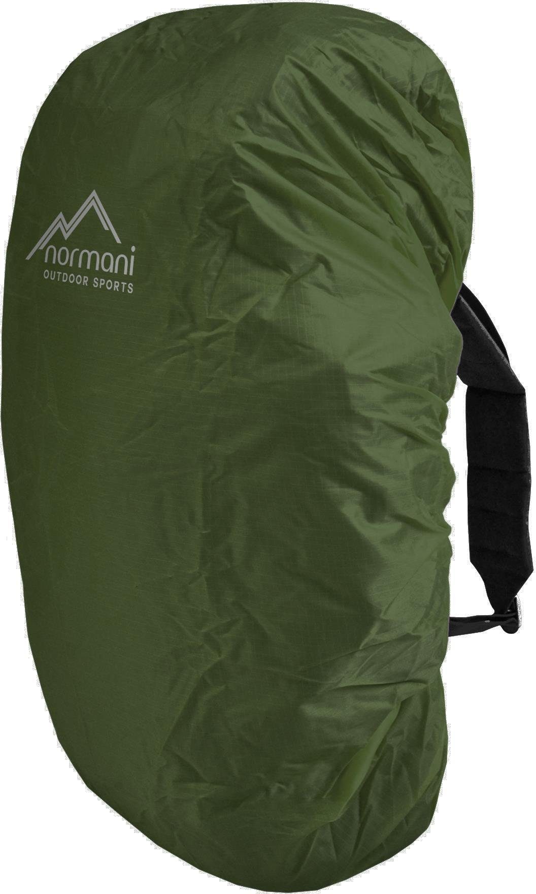 normani Rucksack-Regenschutz Rucksack-Regenüberzug für 60-70 Liter Raincover, Rucksackcover wasserdichte Rucksackhülle Regenschutz mit Reflektorlogo