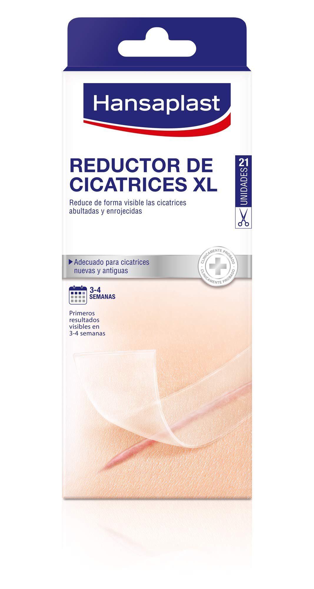 Hansaplast Wundpflaster Hansaplast Narben Reduktion XL 21 Stück - B088P8LNZH, Packung