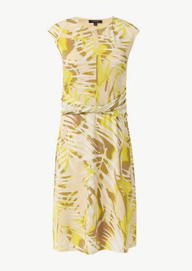 Comma Minikleid Kleid mit Riegel-Detail und Kappärmeln Riegel, Teilungsnähte