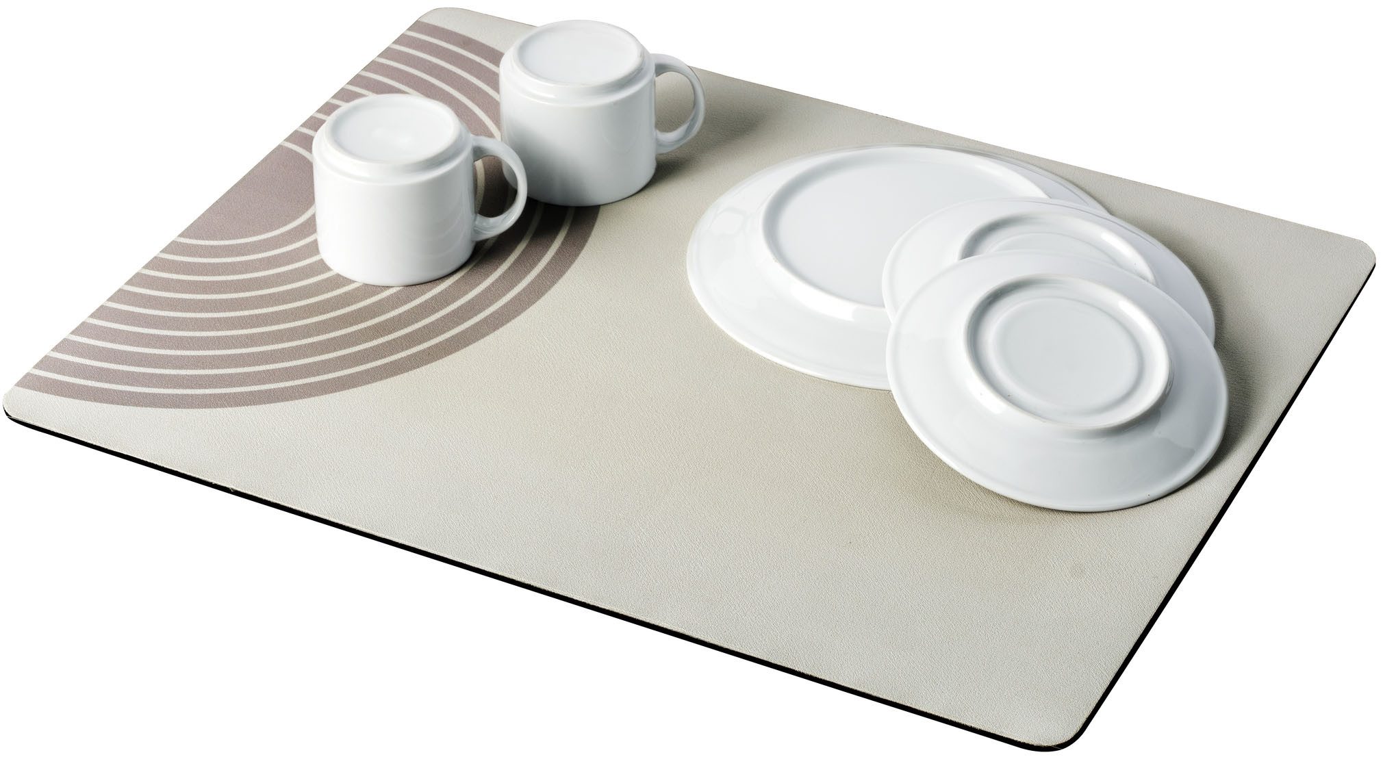 WENKO Abtropfmatte Modell Dima, Spülmatte mit Diatomitpartikeln, einrollbar, schnelltrocknend