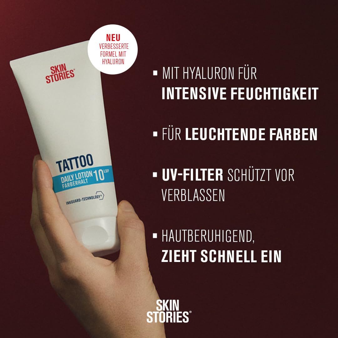 SKIN STORIES Körpergel Tattoo Daily Lotion LSF 10, Farberhalt, 1-tlg.