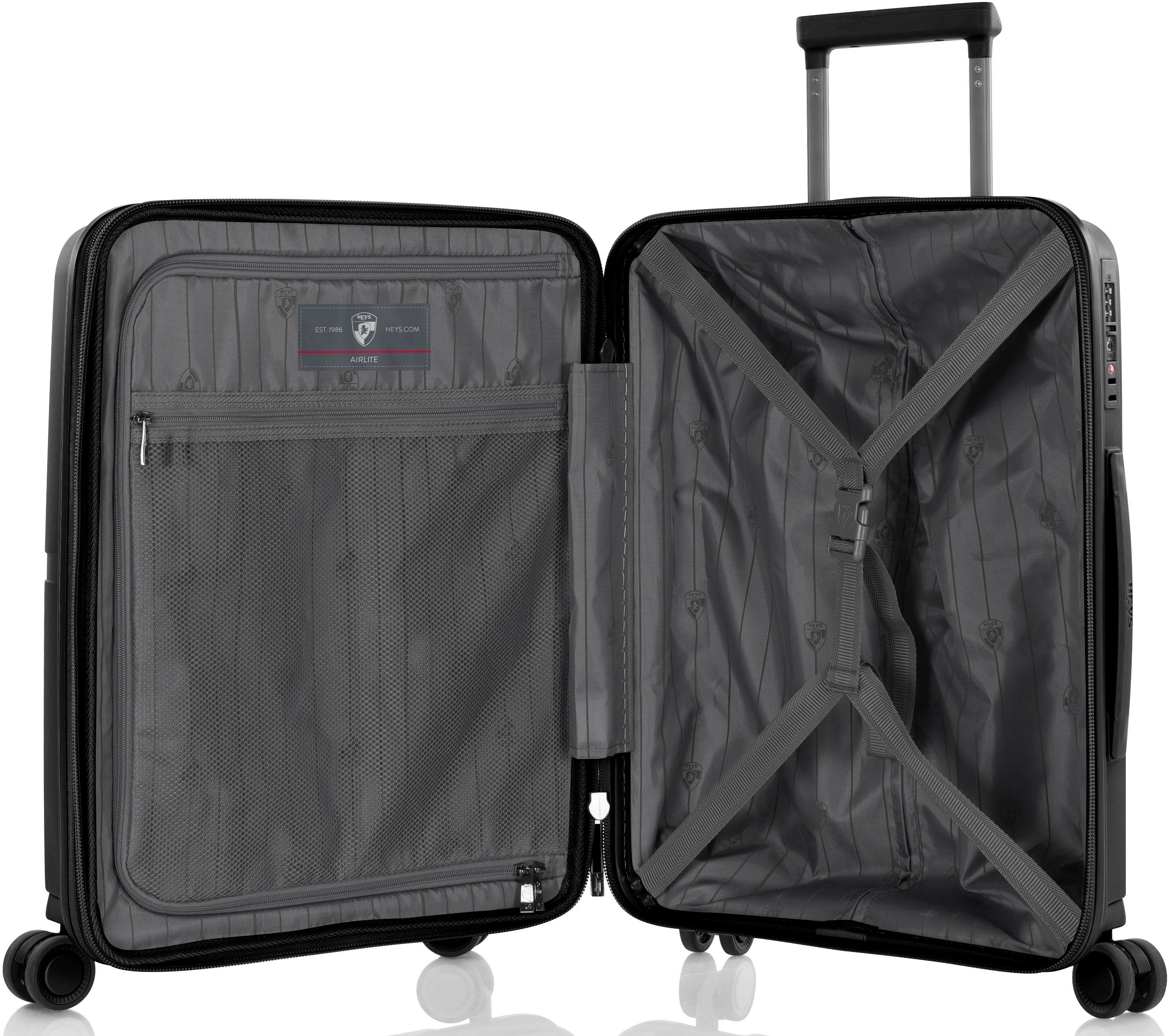 Heys Hartschalen-Trolley black 53 cm, AirLite, Rollen 4