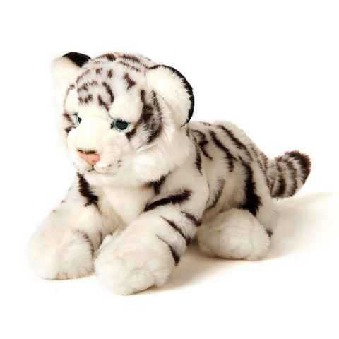 Uni-Toys Kuscheltier Weißer Tiger Baby, sitzend - 20 cm (Höhe) - Plüsch, Plüschtier, zu 100 % recyceltes Füllmaterial