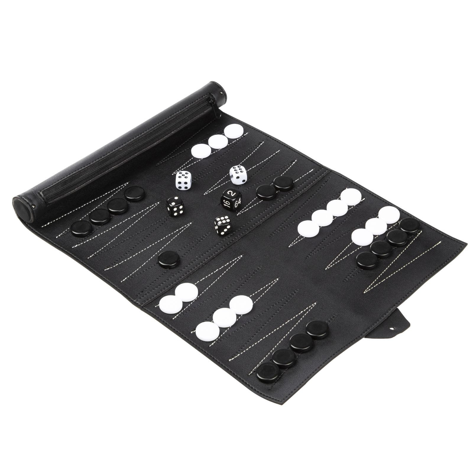 Gravidus Spiel Reise-Backgammon Brettspiel mit Tasche