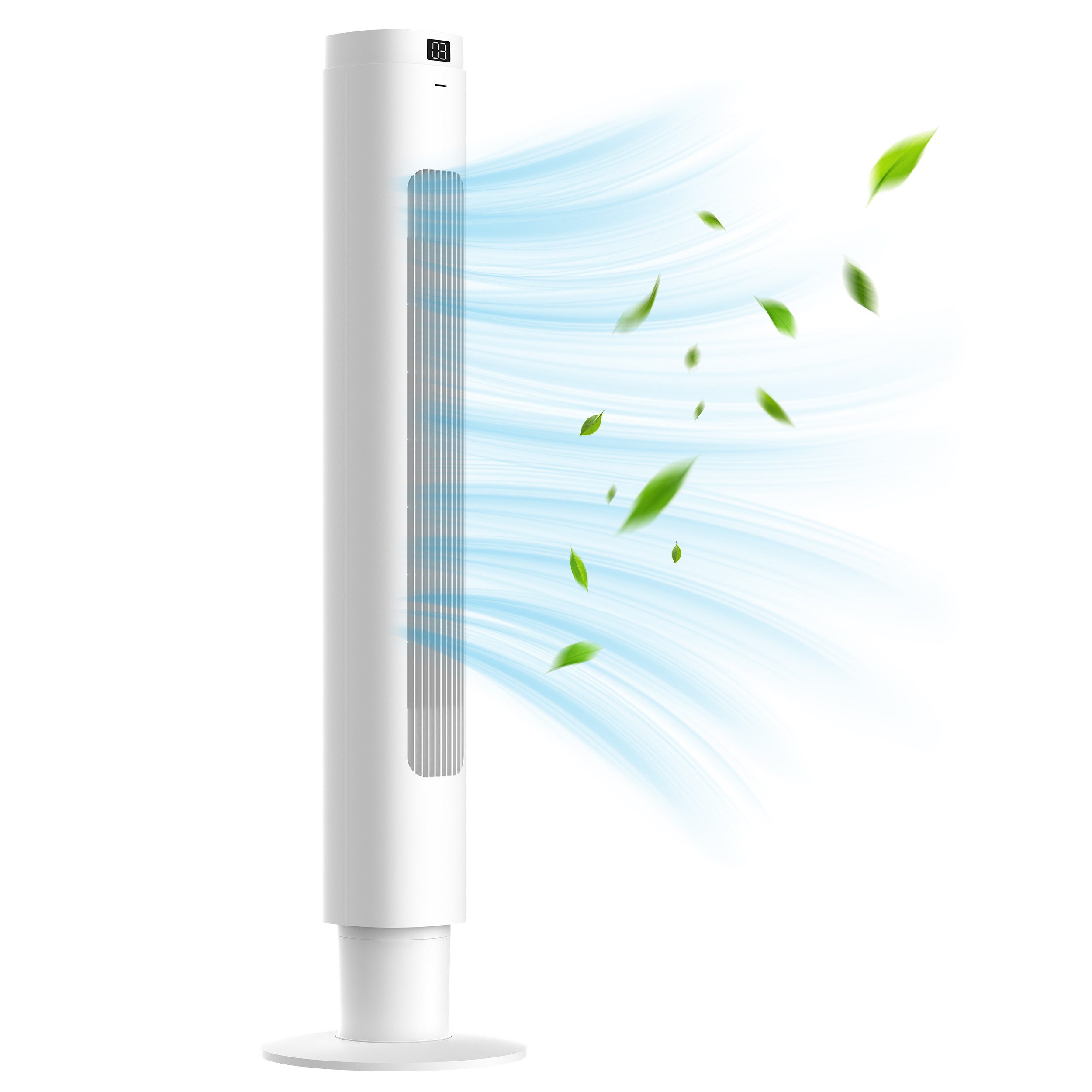 Sinaopus Turmventilator 100 cm mit Fernbedienung, 90° Oszillation, LED-Display & Timer, Vielseitiger Ventilator für Wohnzimmer, Schlafzimmer und Büro