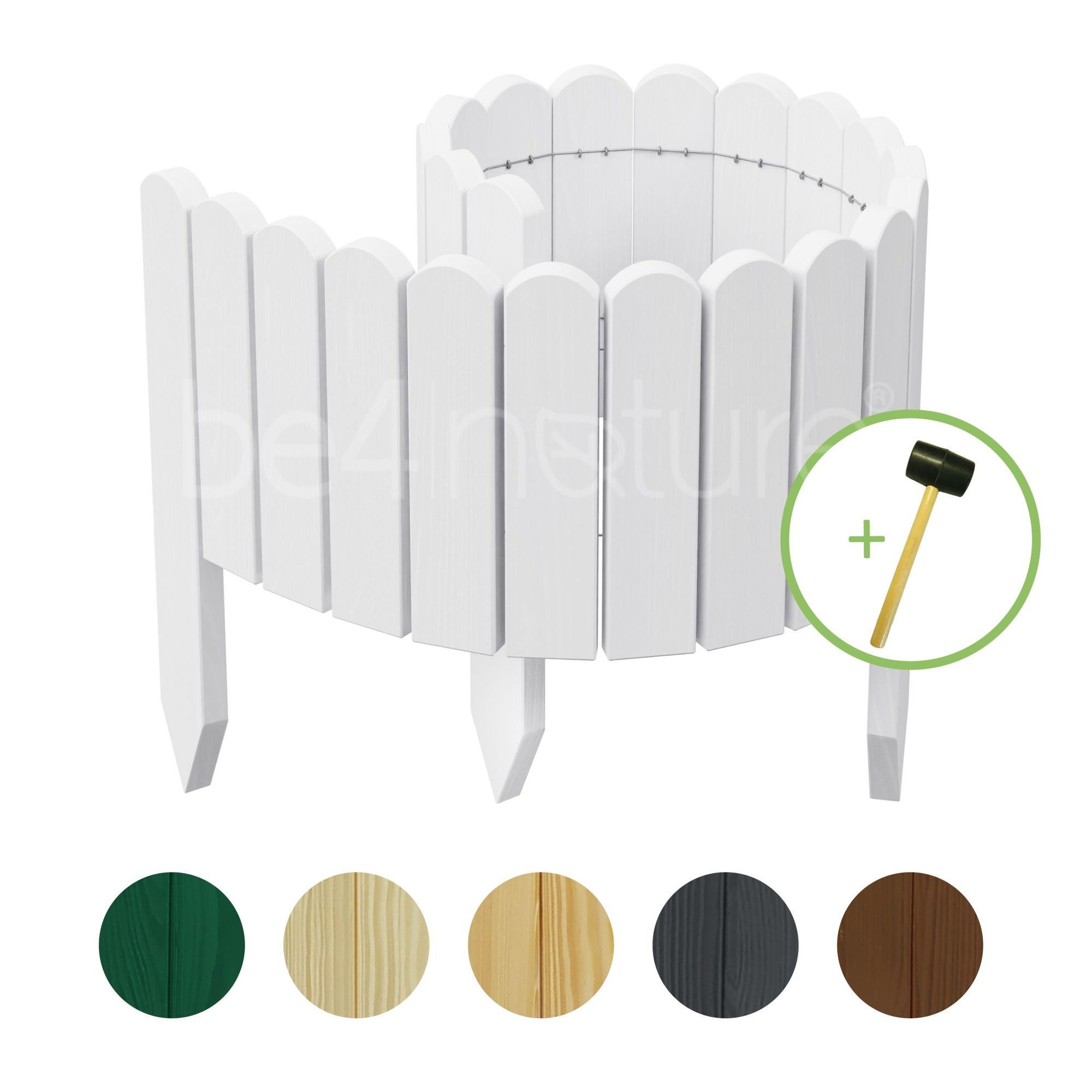 be4nature Palisade Rollborder Flexibler Holzzaun aus günstig online kaufen