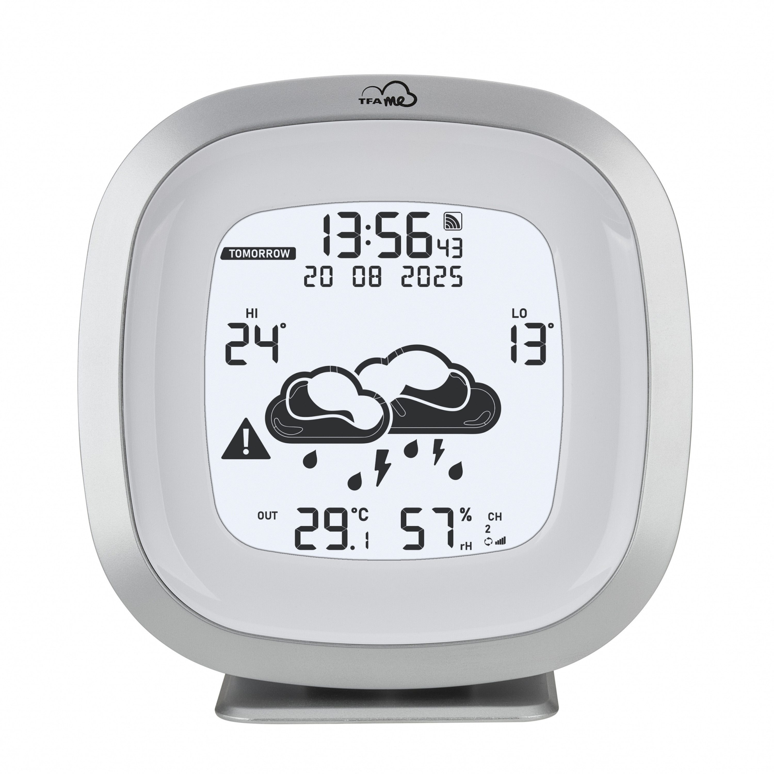 TFA Dostmann 35.8101.54 TFA.me ID-03 lokale Profi-Wettervorhersage durch wetter.com Funkwetterstation