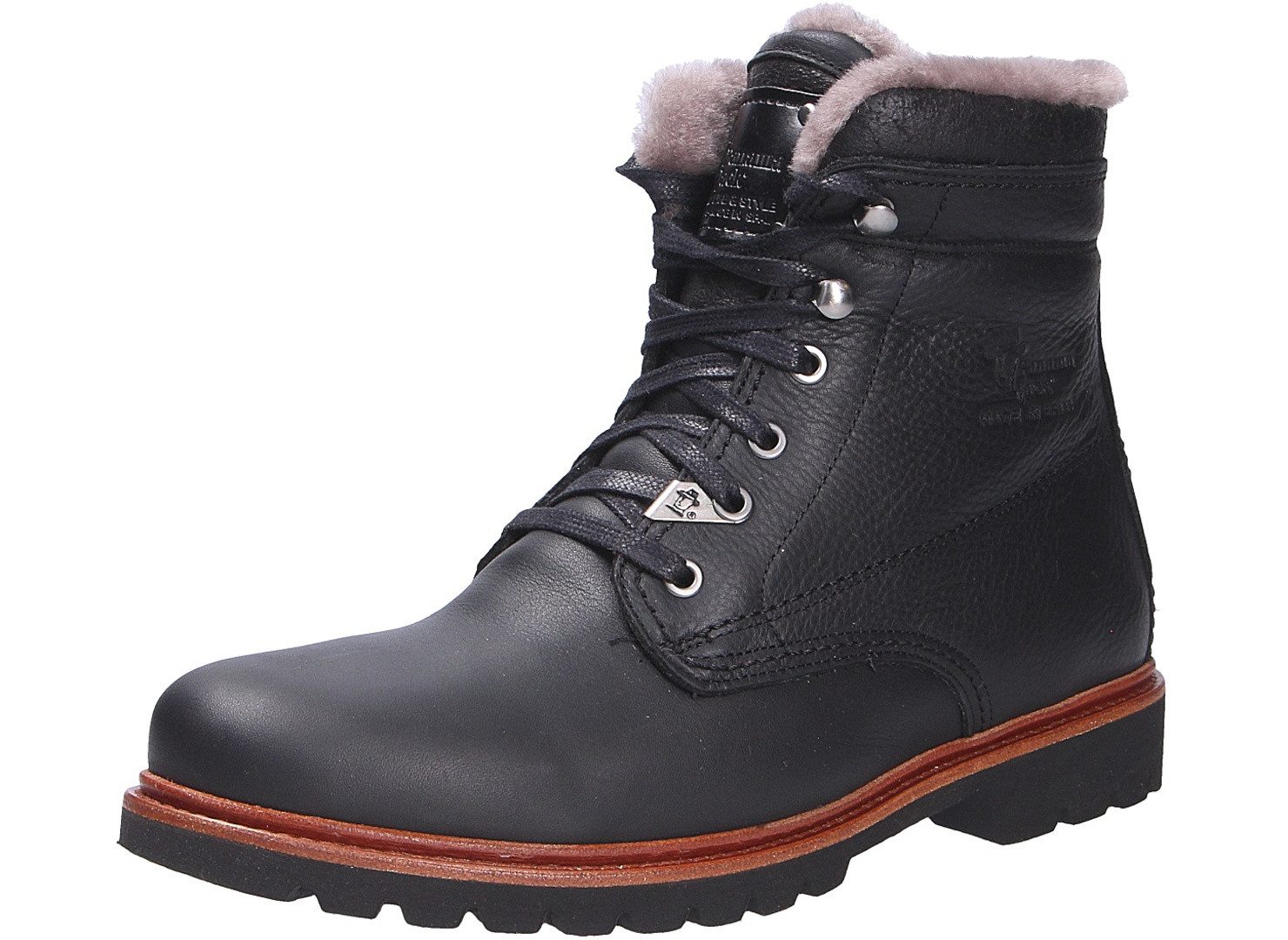 Panama Jack Panama Jack Herren Stiefel P03 AVIATOR C11 schwarz Schnürstiefel