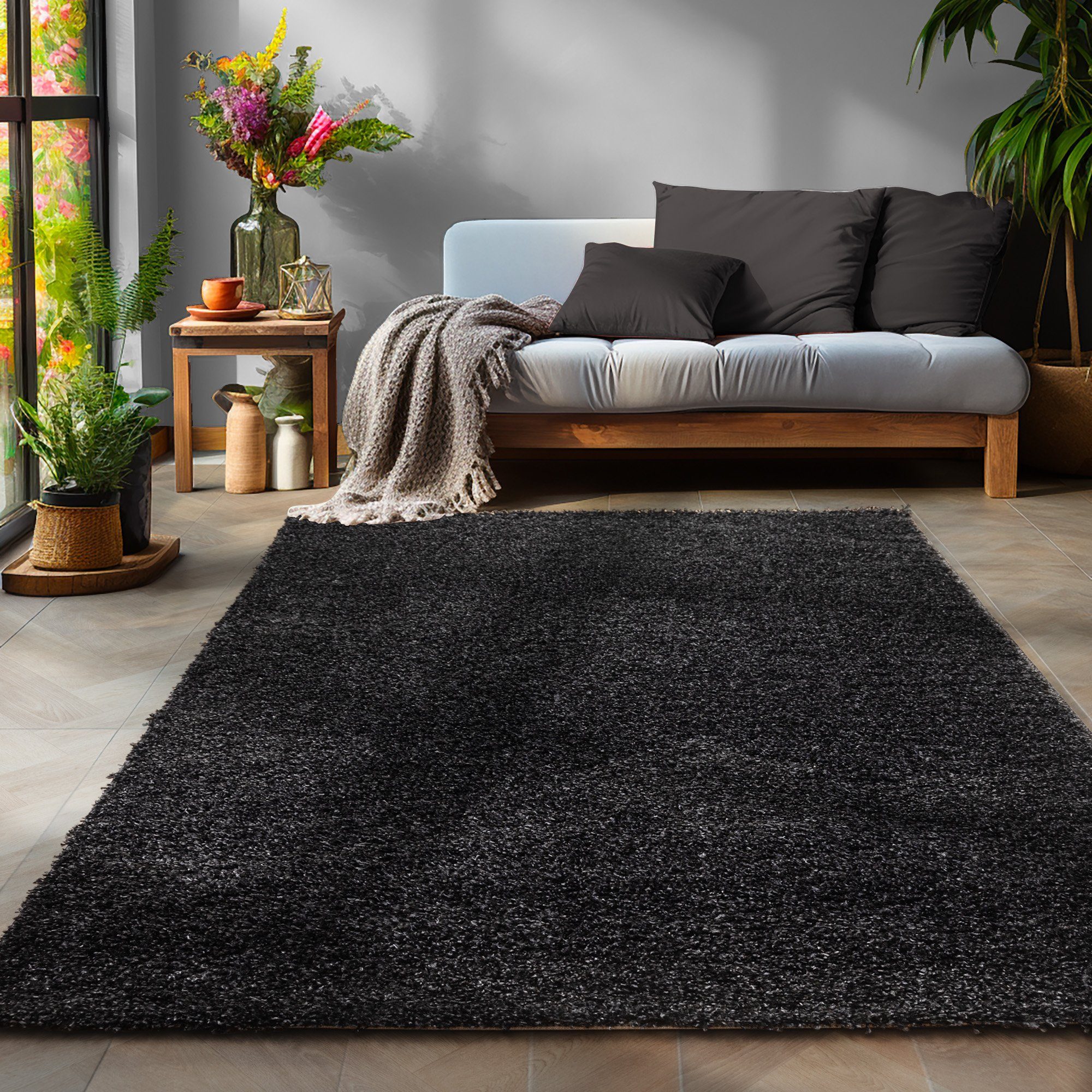 SIMPEX24 Teppich Unicolor - Einfarbig, Rund, günstig online kaufen