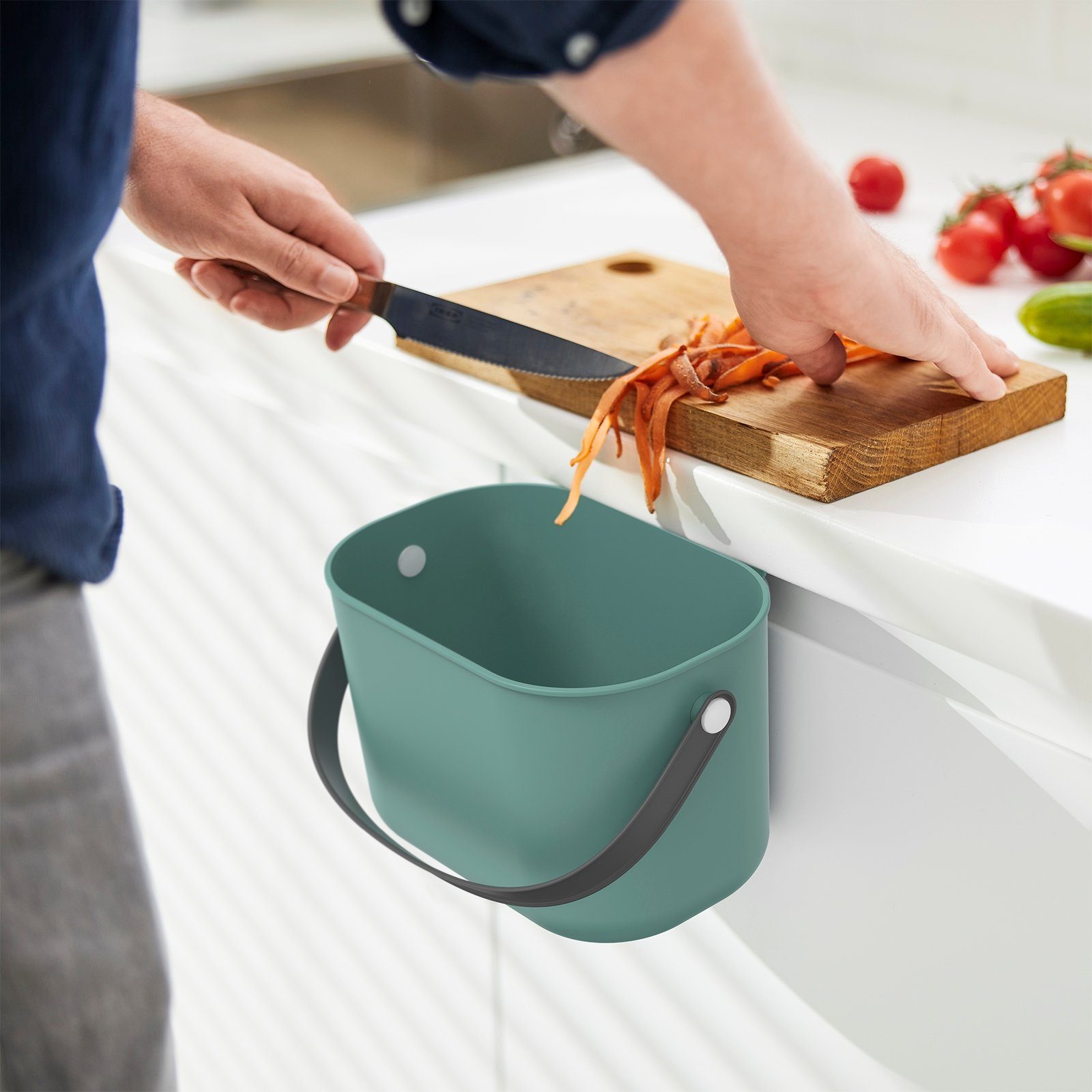 ROTHO Biomülleimer Komposteimer mit Hängevorrichtung 3.2 l ALBULA