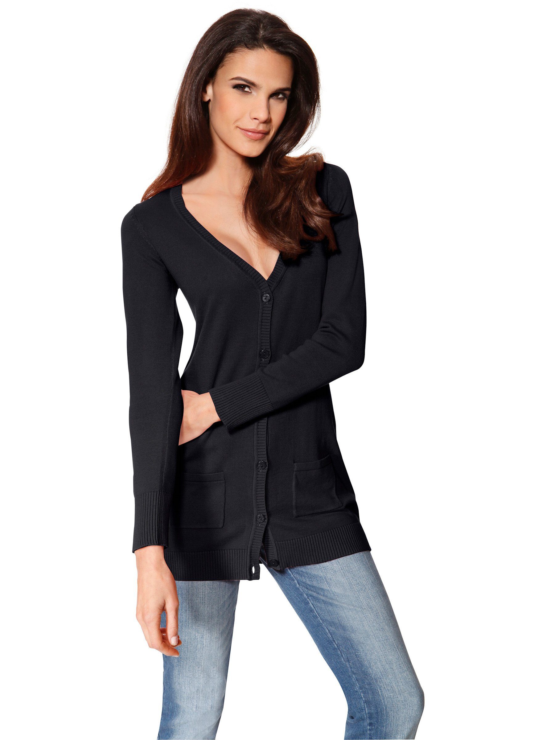heine Strickjacke Feinstrickjacke