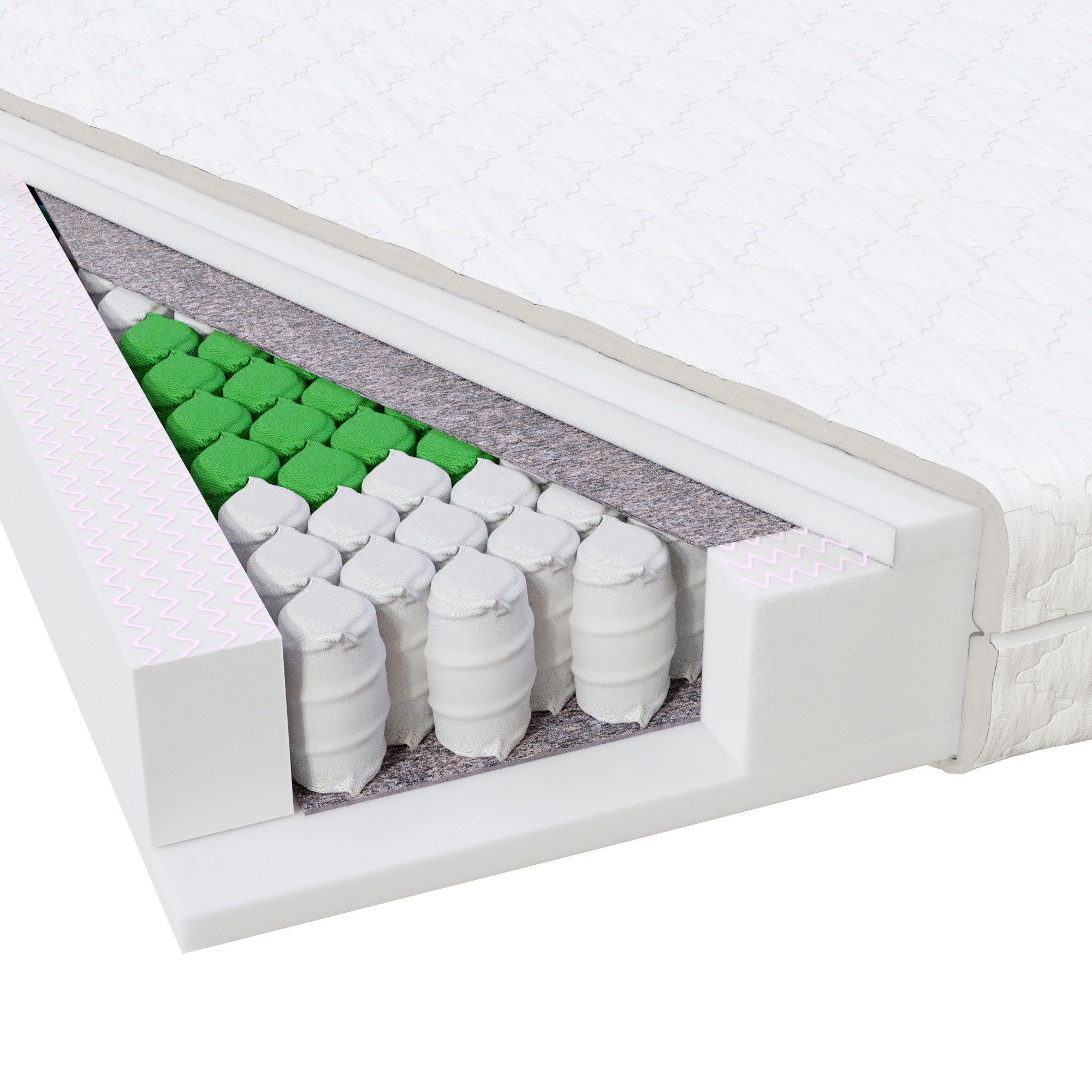 Taschenfederkernmatratze MEDIC PLUS, MSS e.K., 21 cm hoch, Tonnentaschenfed günstig online kaufen