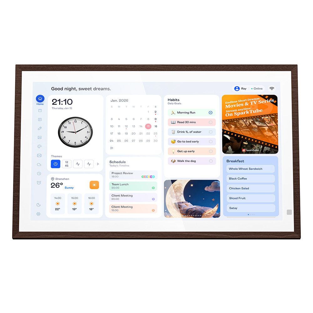 blackview Nest 15 15.6" Kalender Digitaler Bilderrahmen mit WiFi-Fotoübertragung Tablet (15.6", 32 GB, 3+32GB, 1920x1080 FHD+, WiFi 6, 24 Sprachen) – Bild 2 von 5