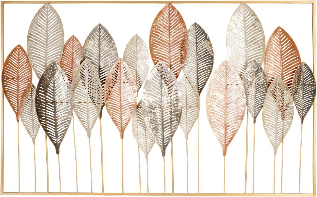 Bönninghoff Metallbild HERBSTSTIMMUNG, VERSCHIEDENE BLÄTTER 122x76 cm – Deko modern