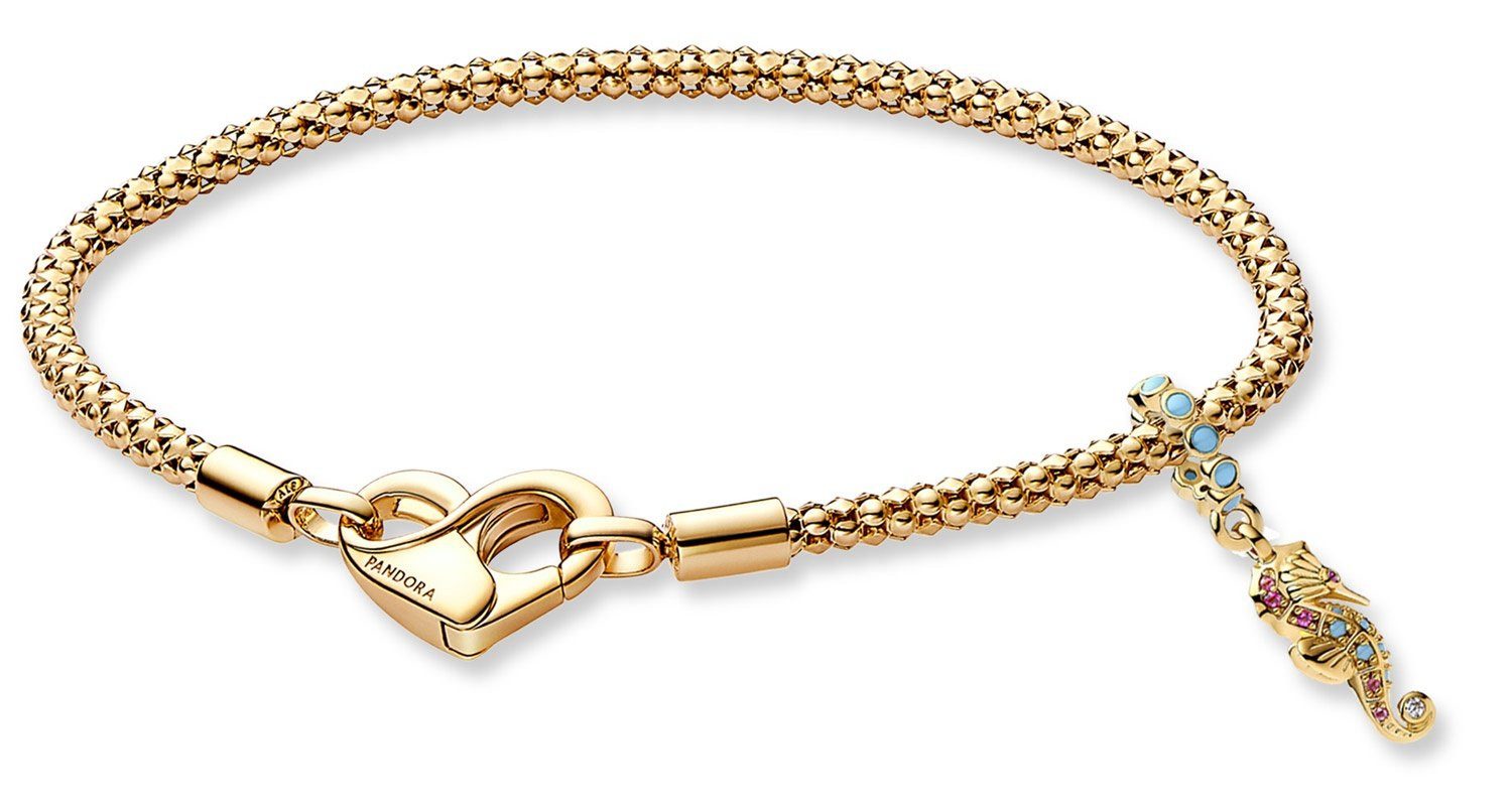 Pandora Schmuckset Damen-Geschenkset Seepferdchen Goldfarben