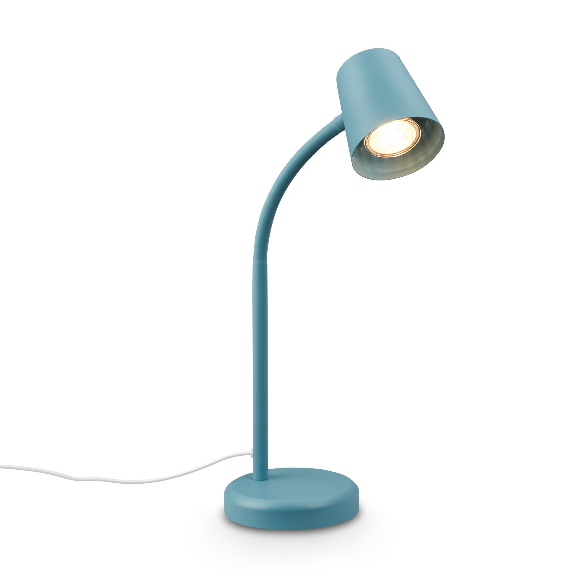 Briloner Leuchten Tischleuchte LED Tischlampe Bürolampe Homeoffice Schreibtischlampe Kinderzimmer, ohne Leuchtmittel, 2700K - Extra - Warmweiß