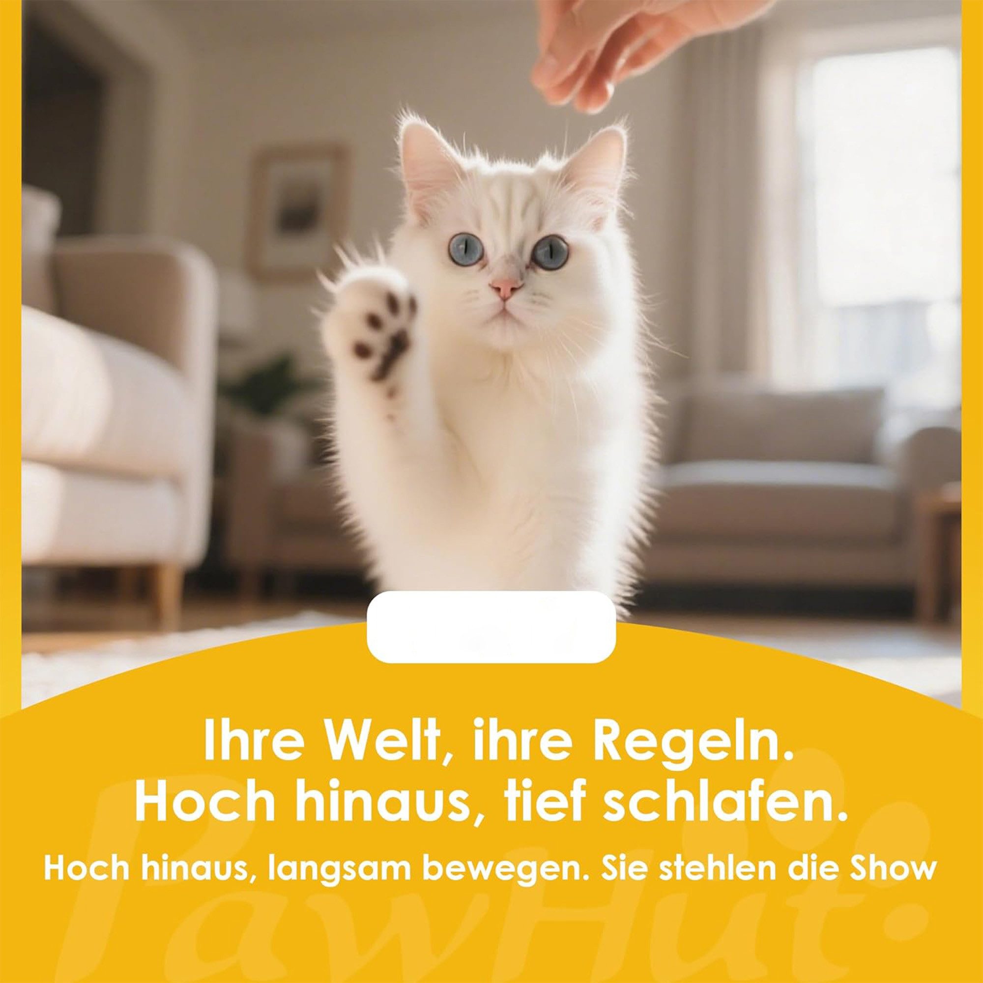 ibettertec Katzen-Kletterwand Kratzbaum 160cm Hellgrau mit Höhlen & Sisal, für 1-3 Katzen, mit 2 Höhlen Korb Hängematte 2 Bällen atzenbett mit Katzenmuster