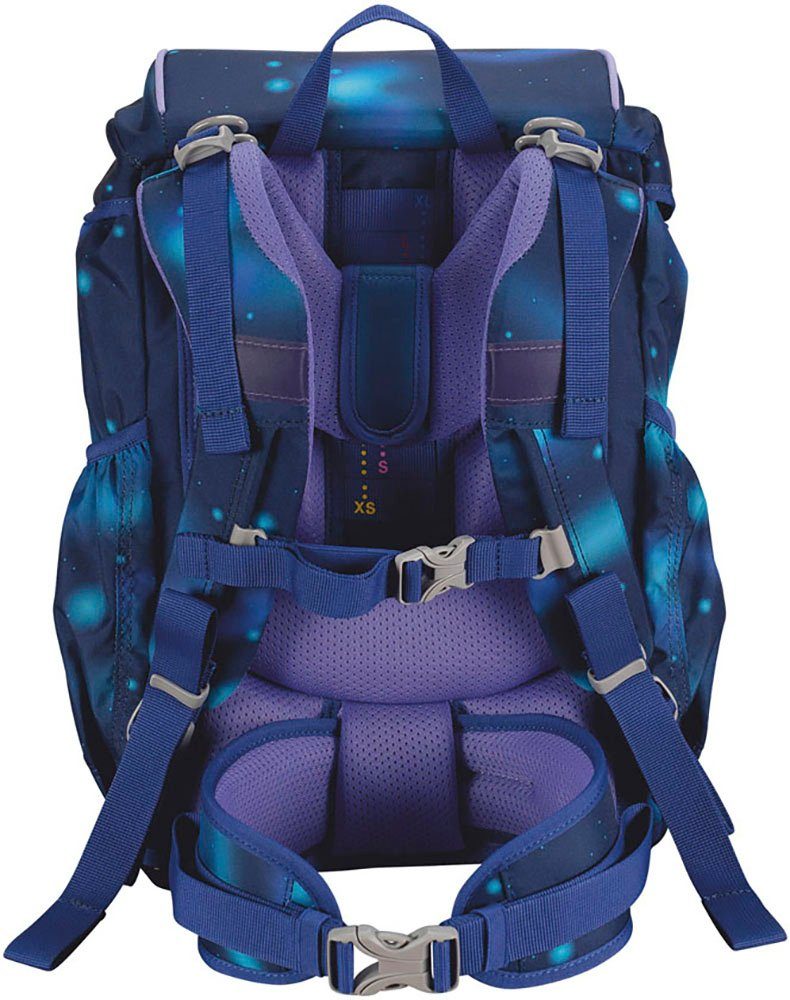 DerDieDas® Schulranzen ErgoFlex, Luna (Set, 5-tlg), aus recycelten Material
