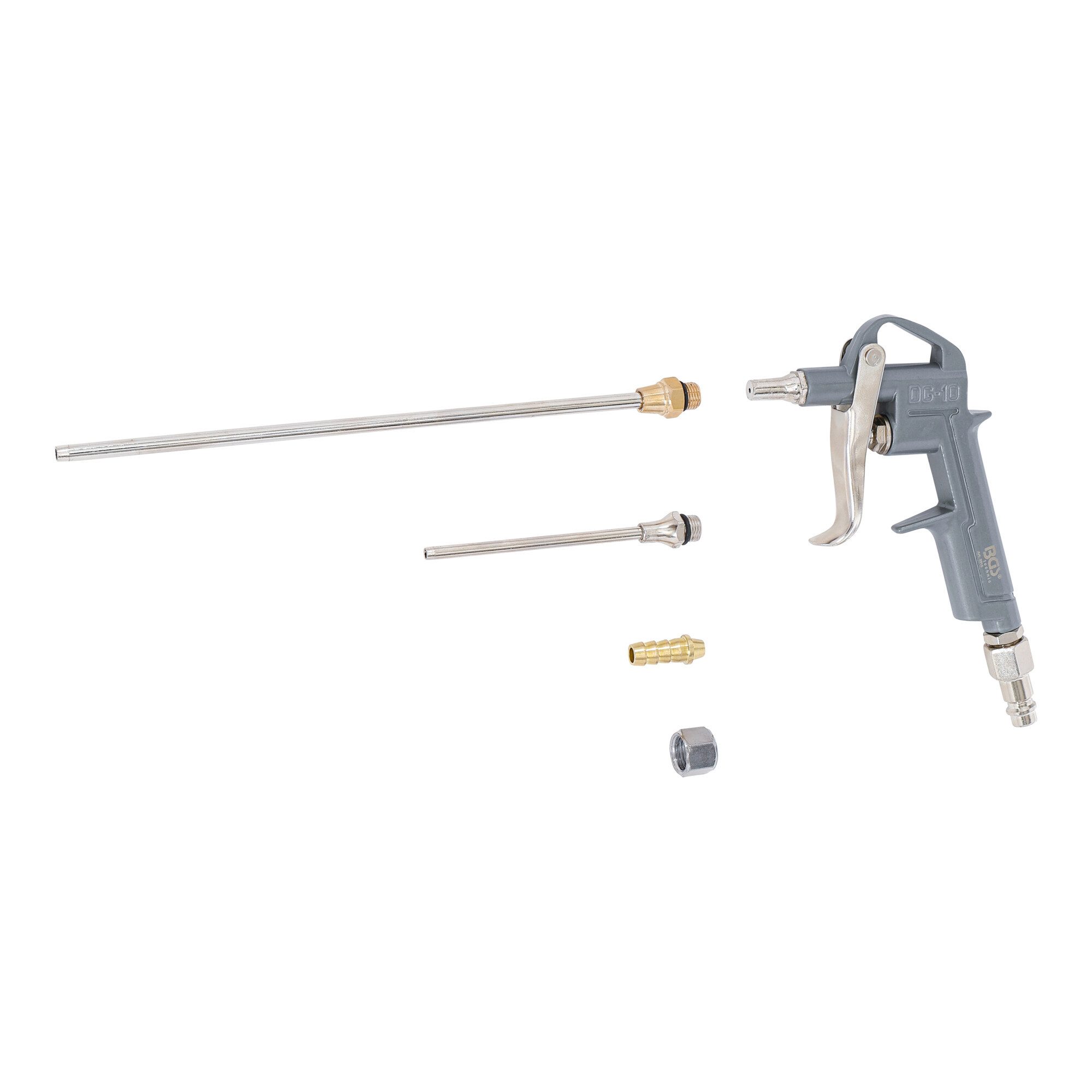 BGS technic Ausblaspistole BGS Druckluft-Ausblaspistole Alu-Druckguss mit 3 Düsen