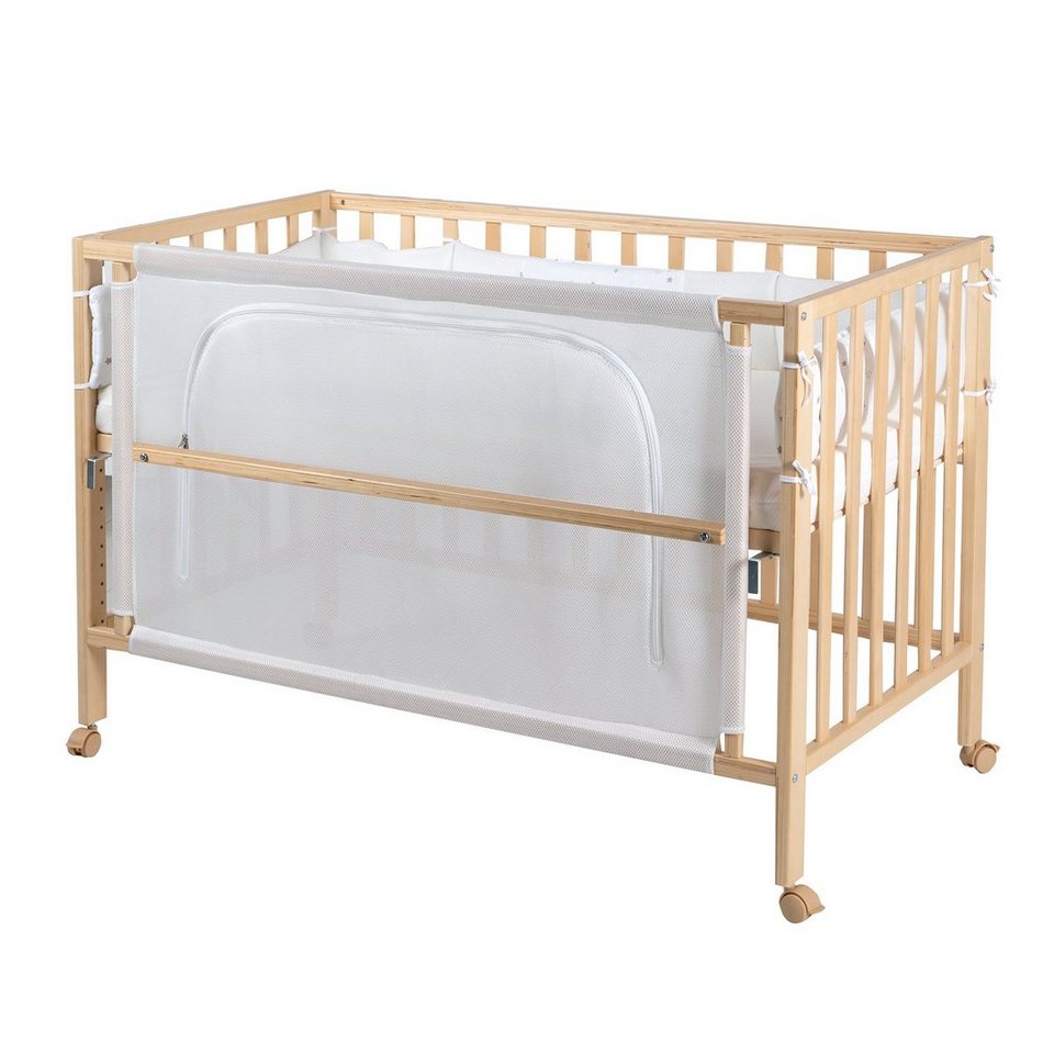 Babybett Bed, natur, asleep®, roba® Room safe Sternenzauber