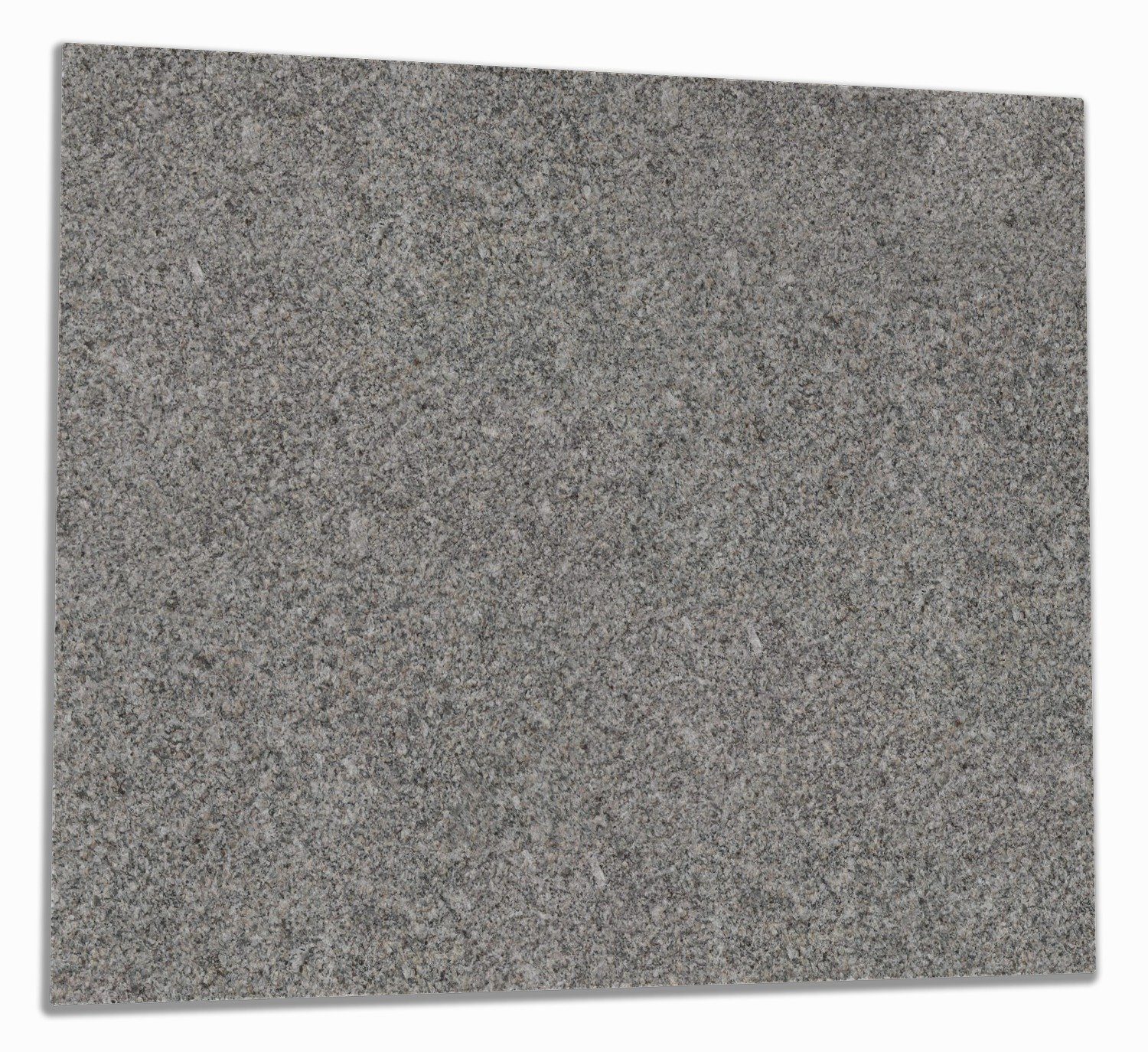 Wallario Herd-Abdeckplatte Muster grauer Marmor Optik -Granit - marmoriert, ESG-Sicherheitsglas, (Glasplatte, 1 tlg., inkl. 5mm Noppen), verschiedene Größen