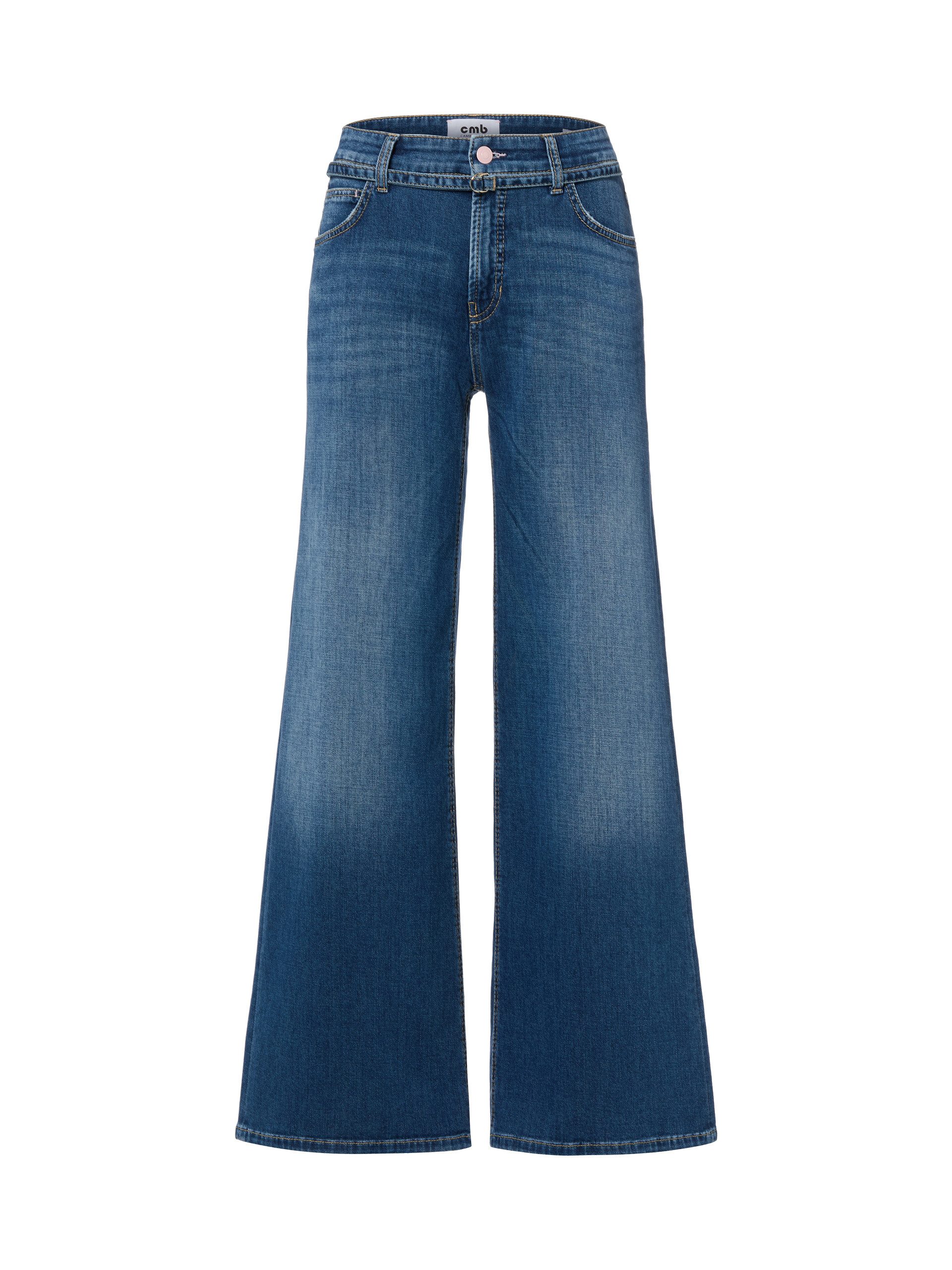 Schlagjeans Damen Jeans - Palazzo cropped