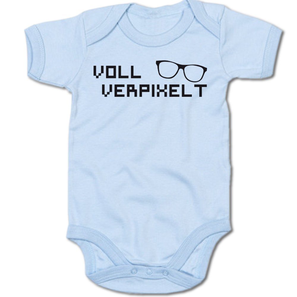 G-graphics Kurzarmbody Baby Body - Voll verpixelt mit Spruch / Sprüche • Babykleidung • Geschenk zur Geburt / Taufe / Babyshower / Babyparty • Strampler