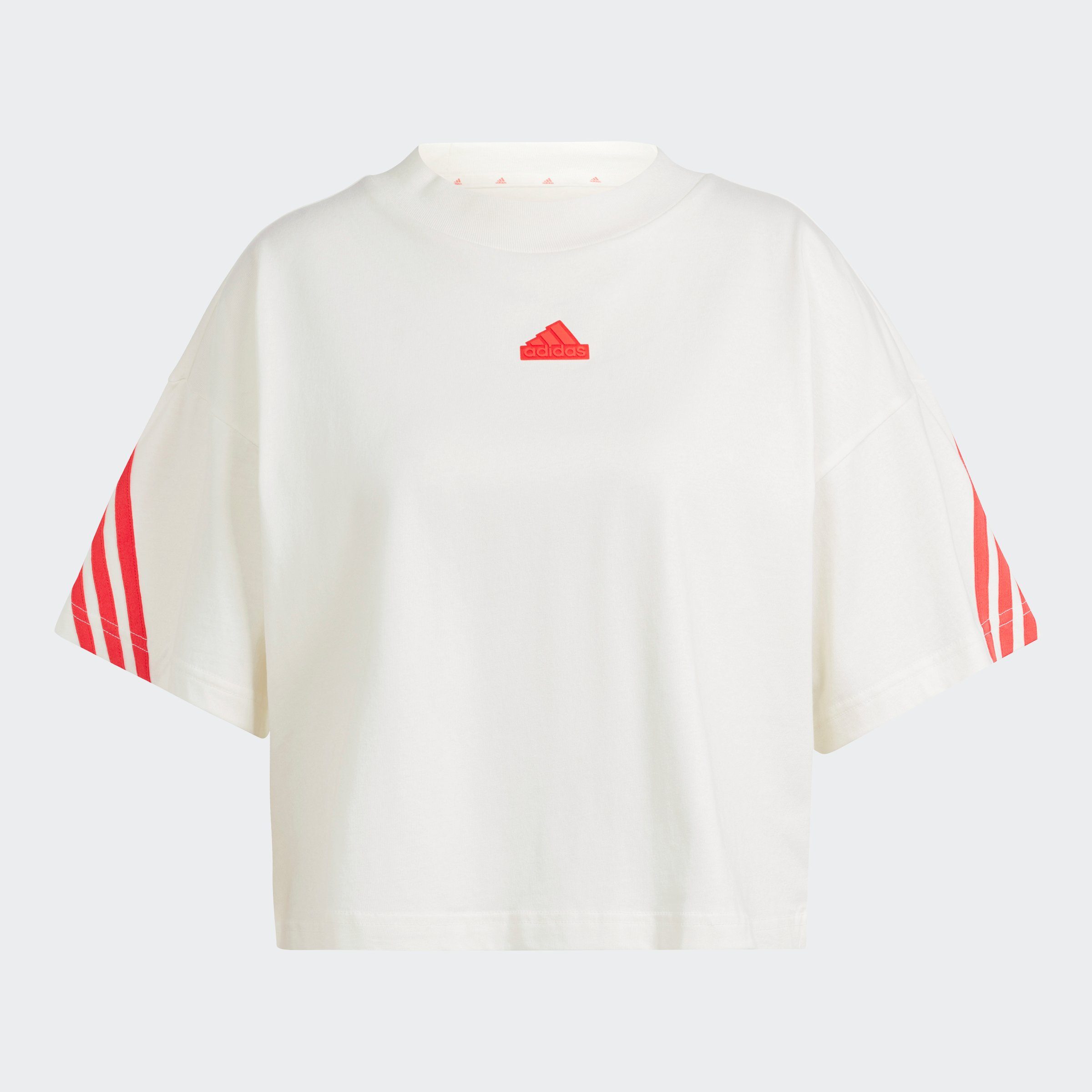 Sportswear W adidas T-Shirt 3S OWHITE/BRIRED FI TEE