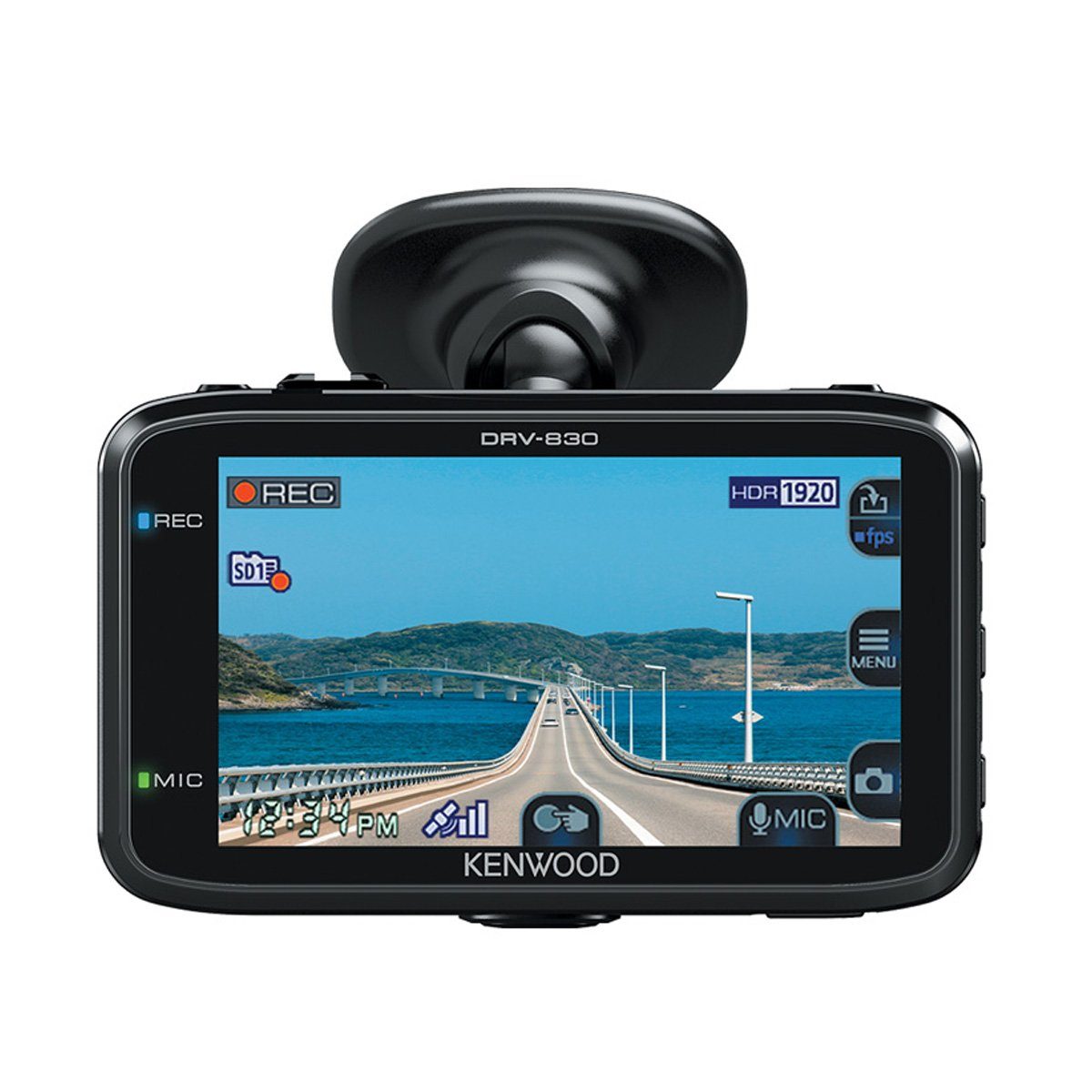 Kenwood Kenwood DRV-830 - Wide Quad-HD-DashCam mit GPS, 132° Blickwinkel Dashcam (Wide Quad HD, GPS, Speicherung Aufnahmen bei besonderen Ereignissen)