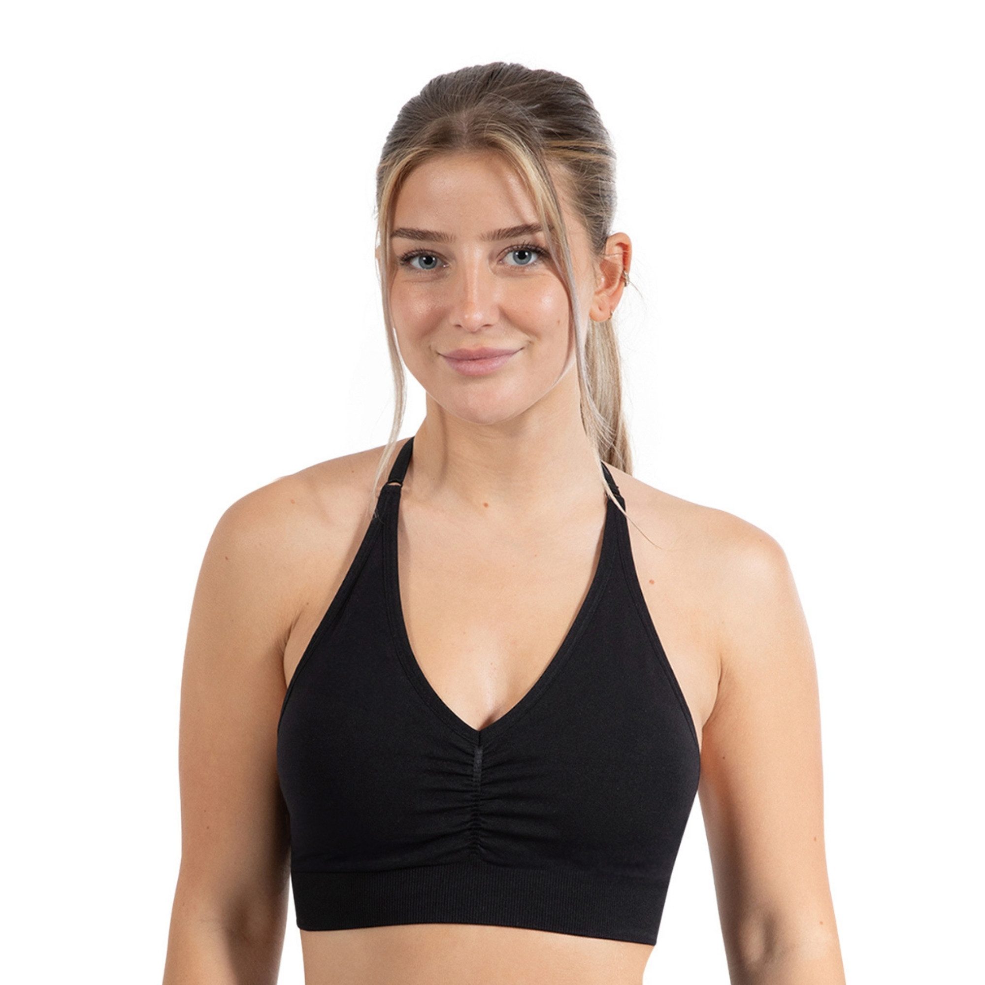 Smilodox Sport-BH Silvia, Sport Bra Shaped Fit Neckholder Design Yoga Allta günstig online kaufen